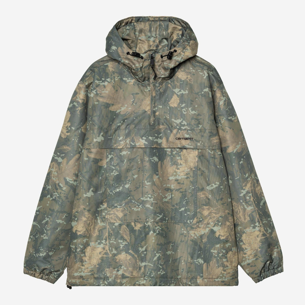Carhartt WIP Mens Windbreaker Pullover Jacket | Camo Green