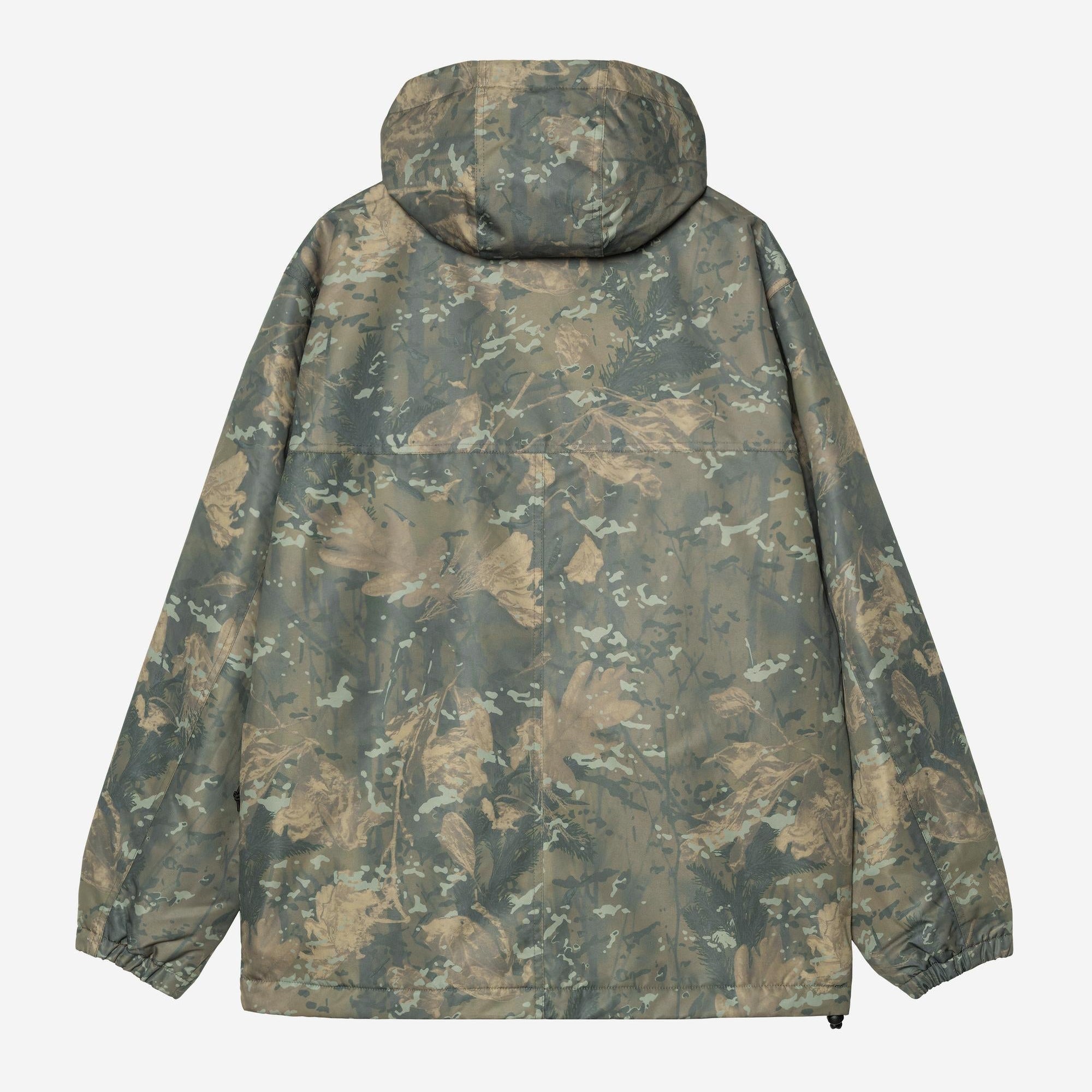 Carhartt WIP Mens Windbreaker Pullover Jacket | Camo Green