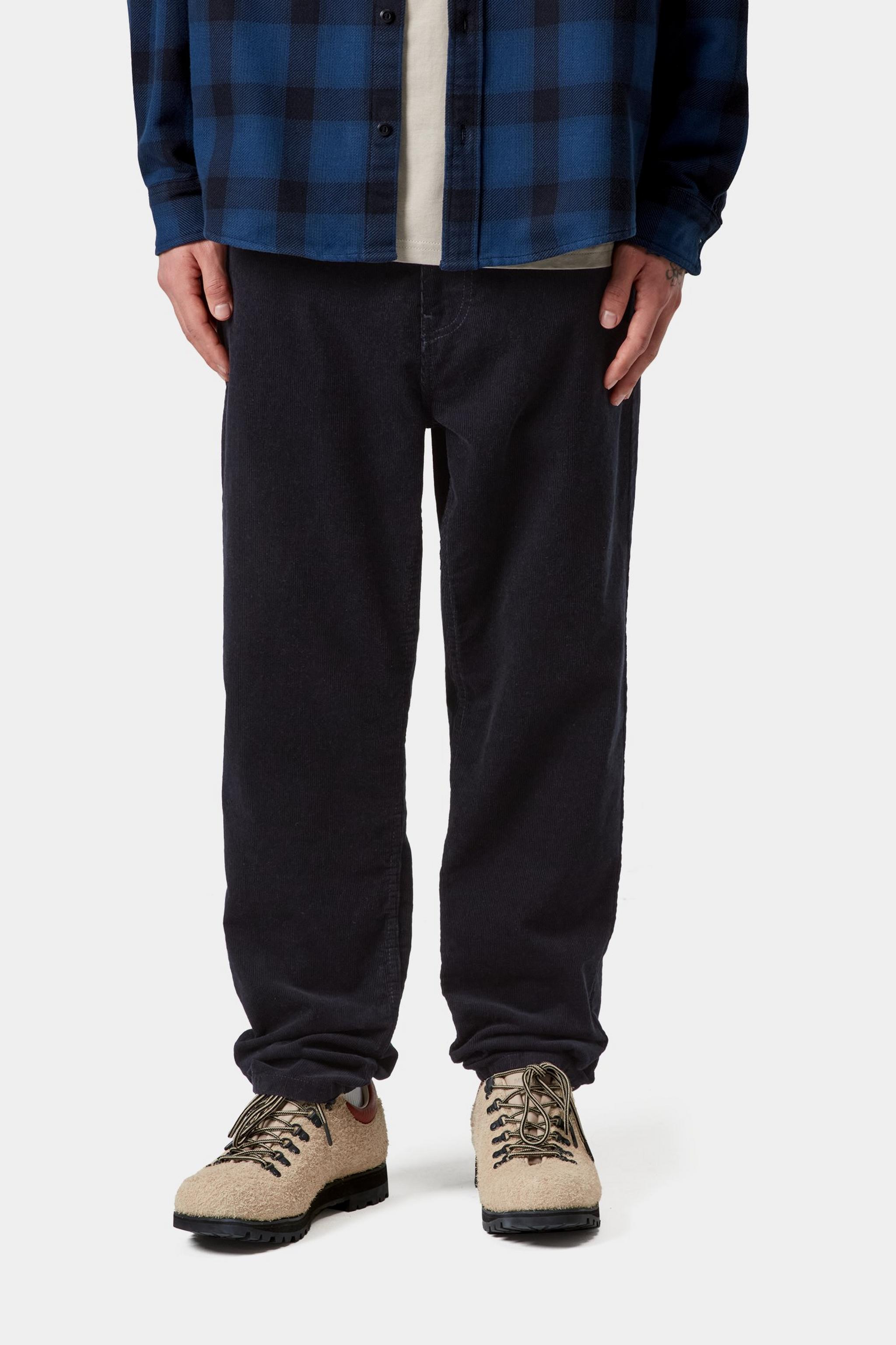 Carhartt WIP Mens Newel Ford Corduroy Pant | Dark Navy Rinsed