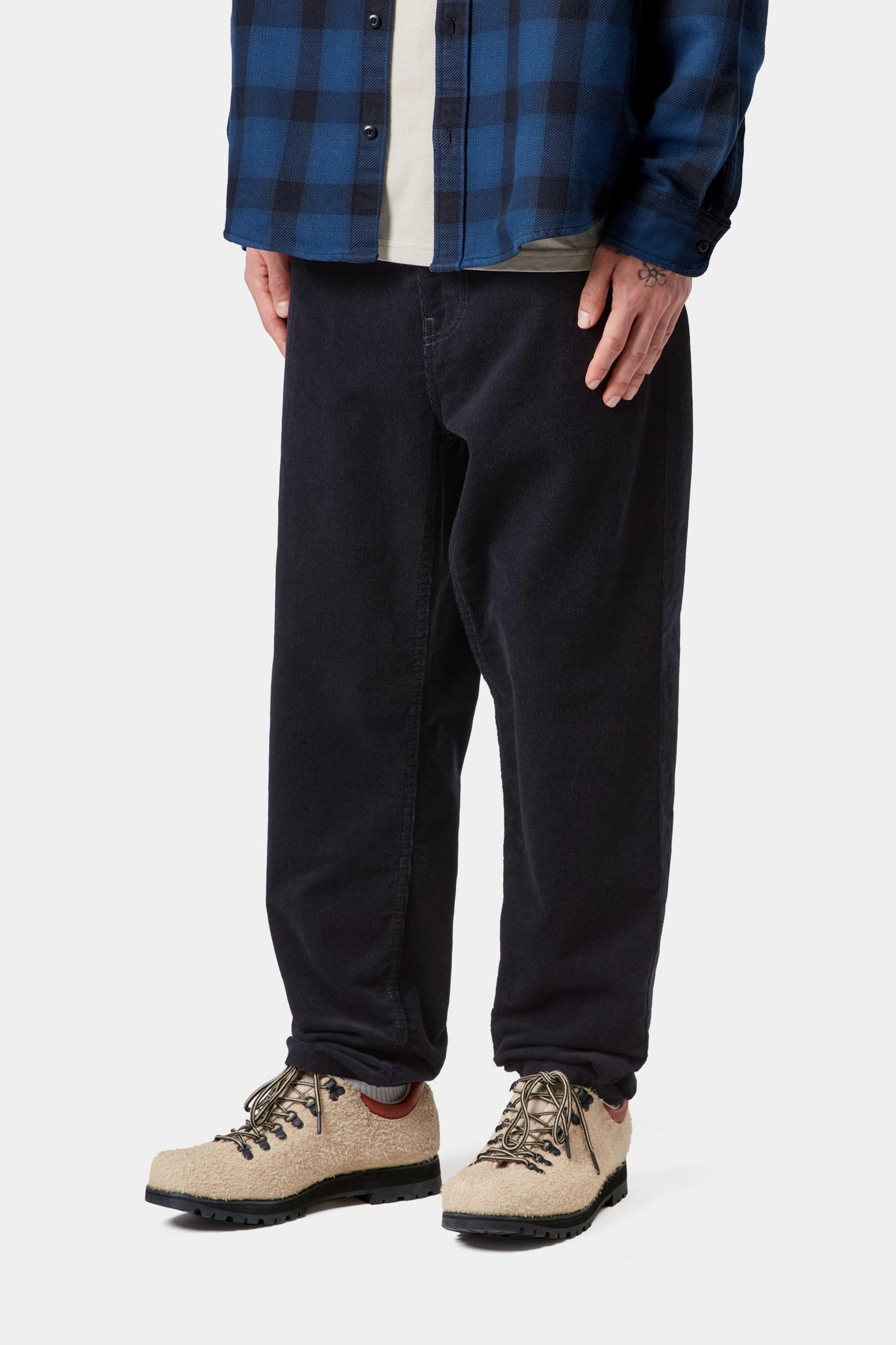 Carhartt WIP Mens Newel Ford Corduroy Pant | Dark Navy Rinsed