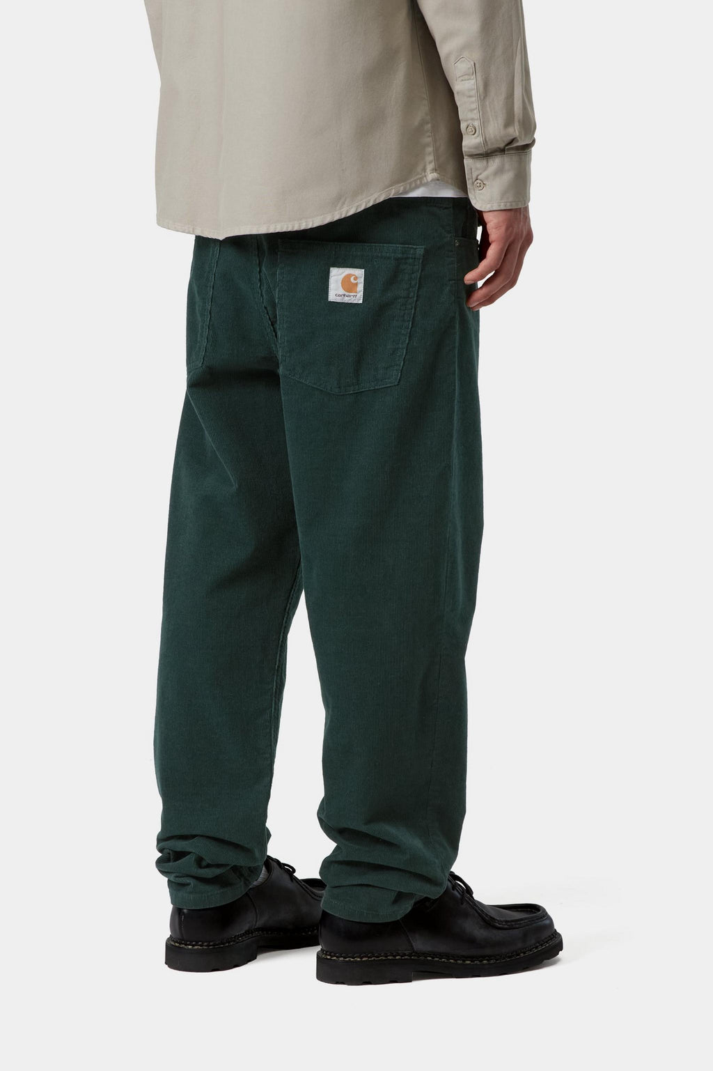 Carhartt WIP Mens Newel Ford Corduroy Pant | Kale Green Rinsed