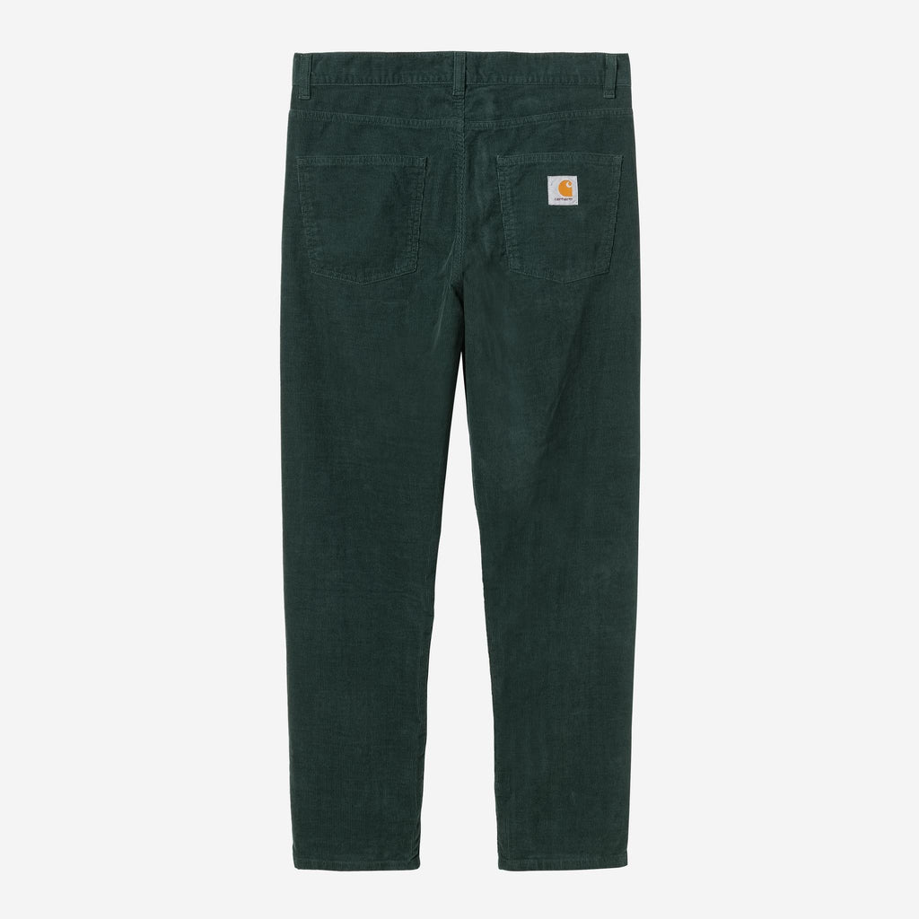 Carhartt WIP Mens Newel Ford Corduroy Pant | Kale Green Rinsed