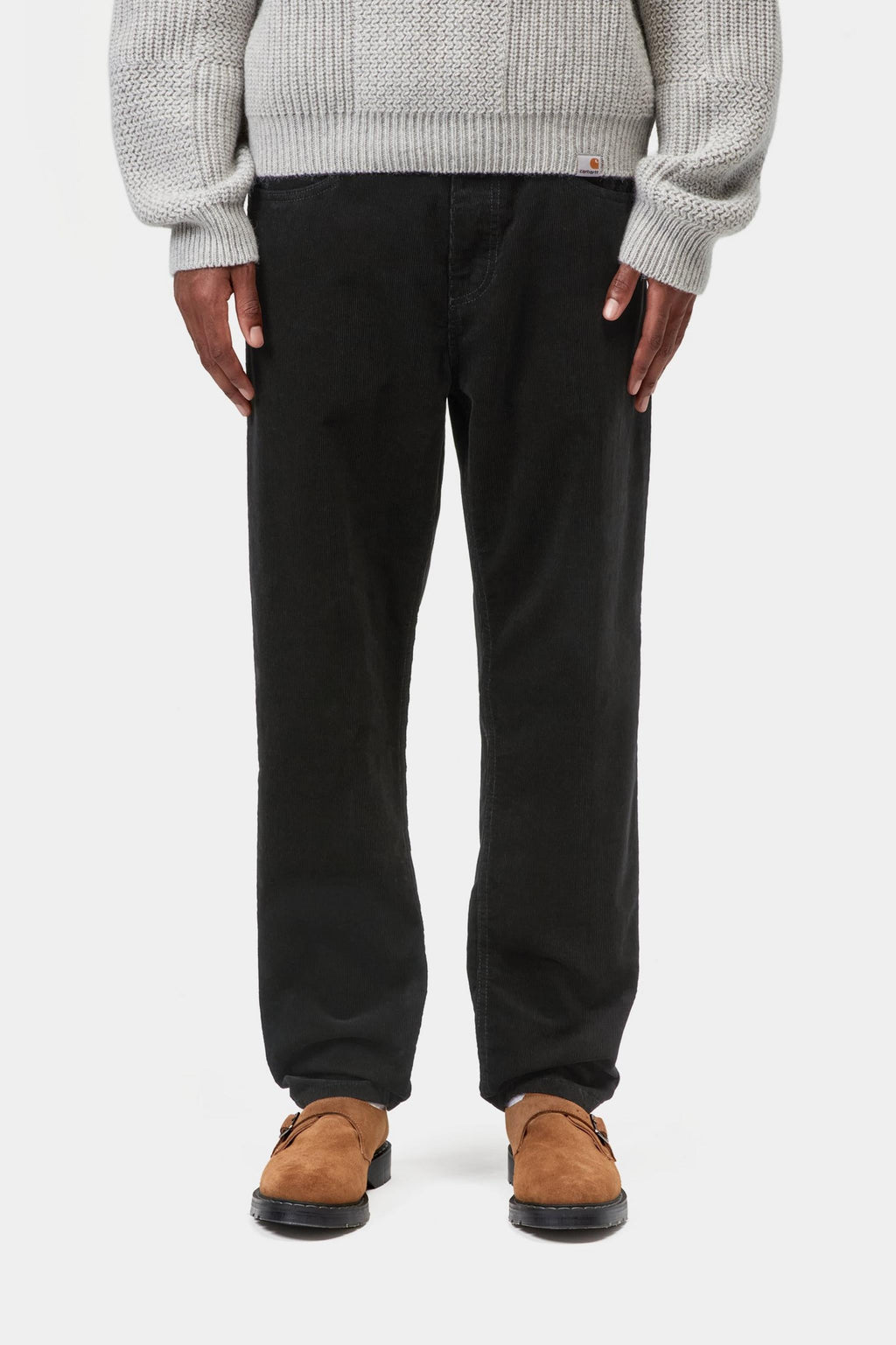 Carhartt WIP Mens Newel Ford Corduroy Pant | Black Rinsed