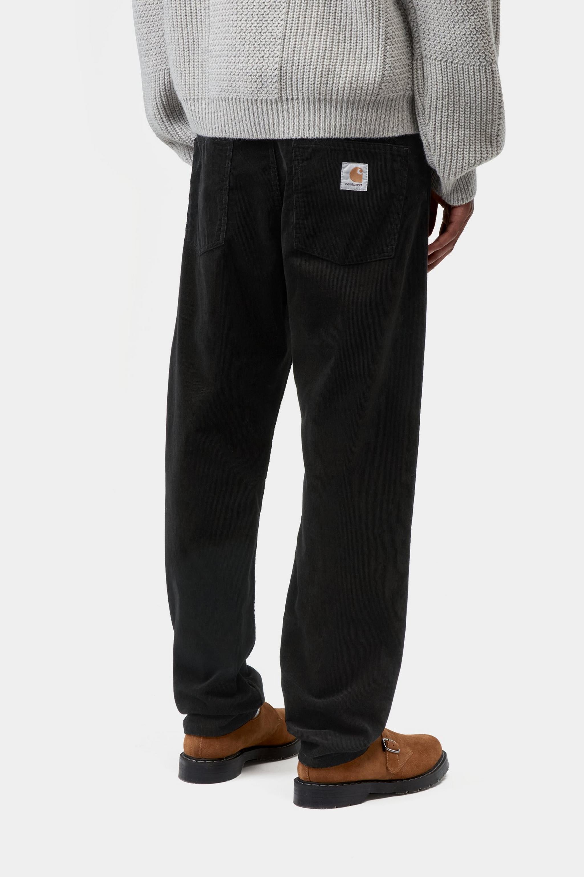 Carhartt WIP Mens Newel Ford Corduroy Pant | Black Rinsed