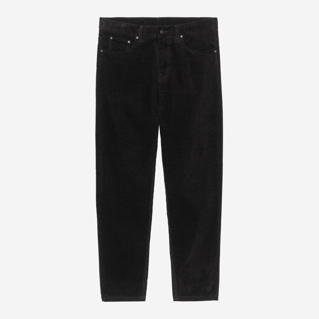 Carhartt WIP Mens Newel Ford Corduroy Pant | Black Rinsed