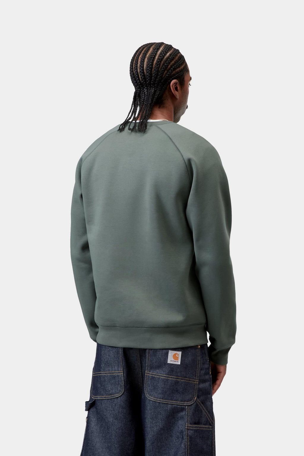 Carhartt WIP Mens Chase Sweat Top | Velvet Green