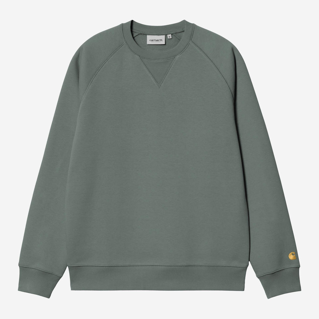 Carhartt WIP Mens Chase Sweat Top | Velvet Green