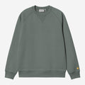 Carhartt WIP Mens Chase Sweat Top | Velvet Green