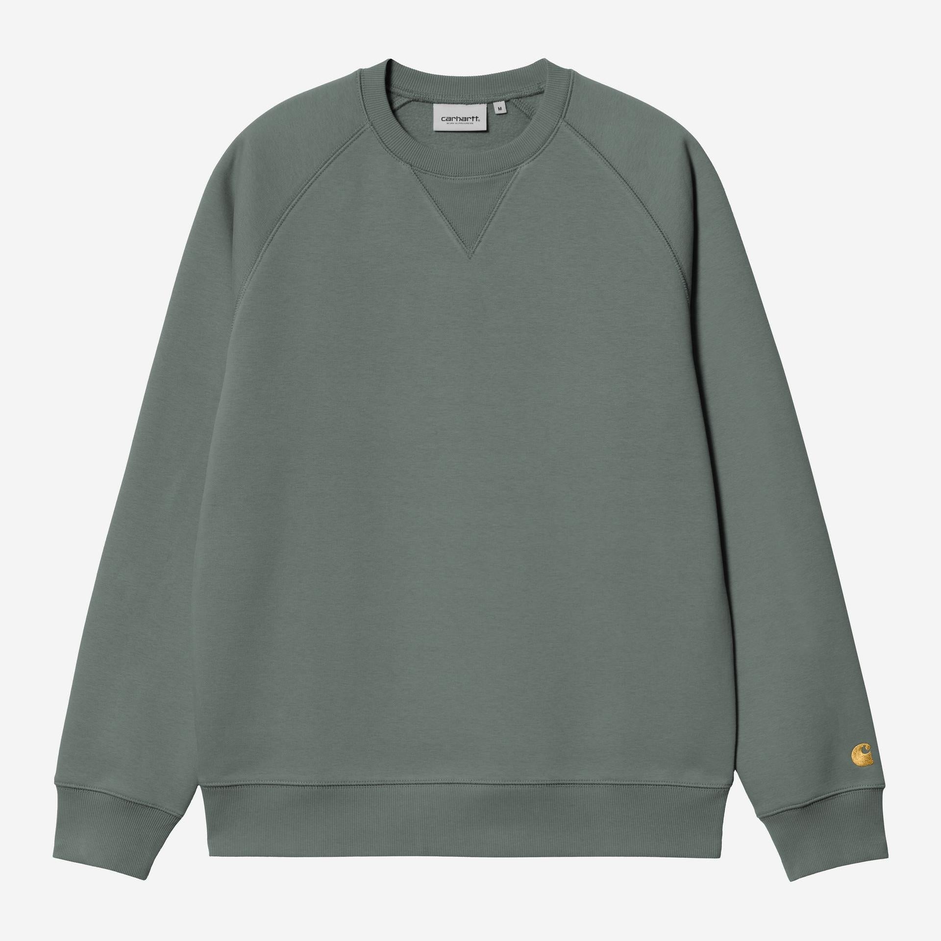 Carhartt WIP Mens Chase Sweat Top | Velvet Green
