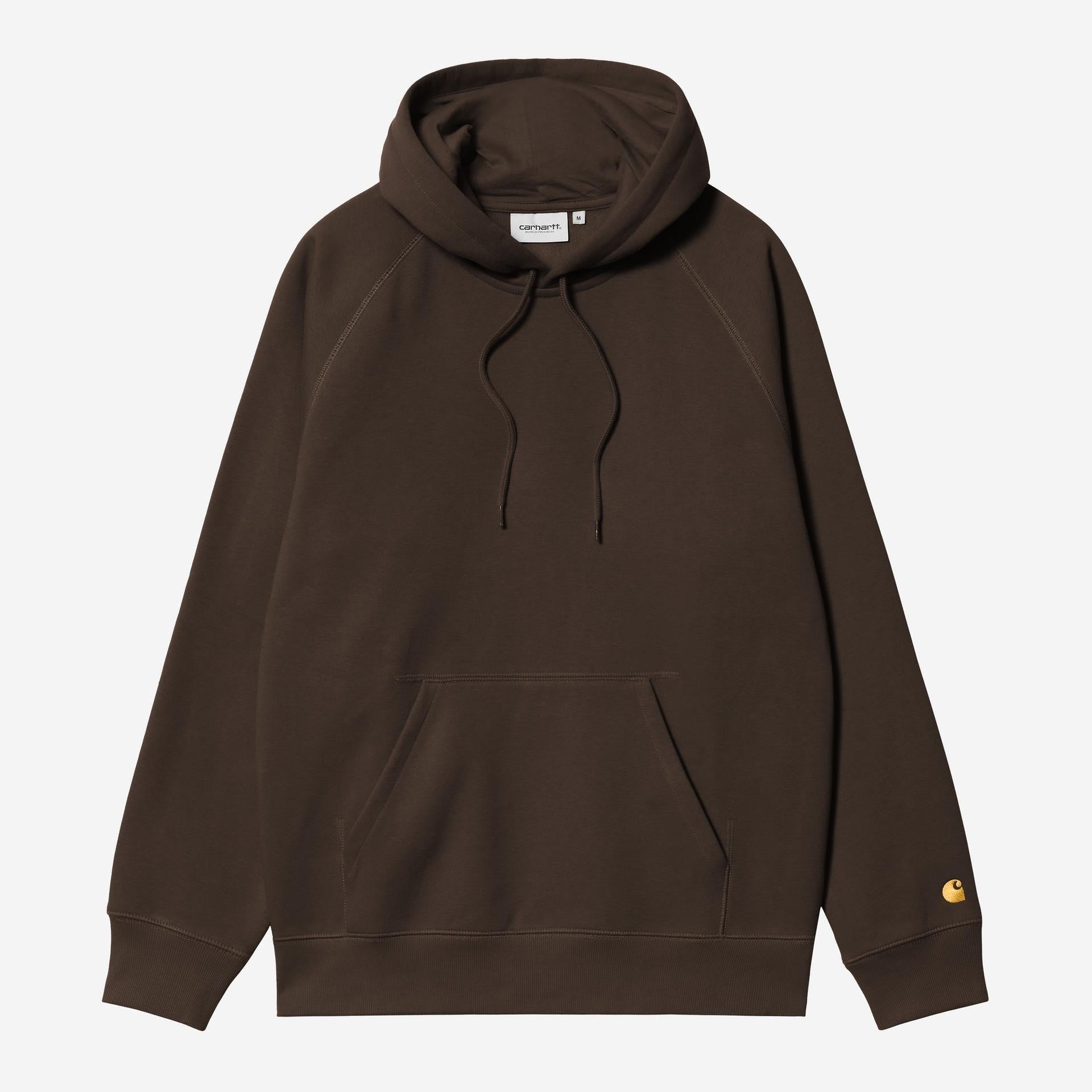 Carhartt WIP Mens Chase Hoodie | Tobacco / Gold