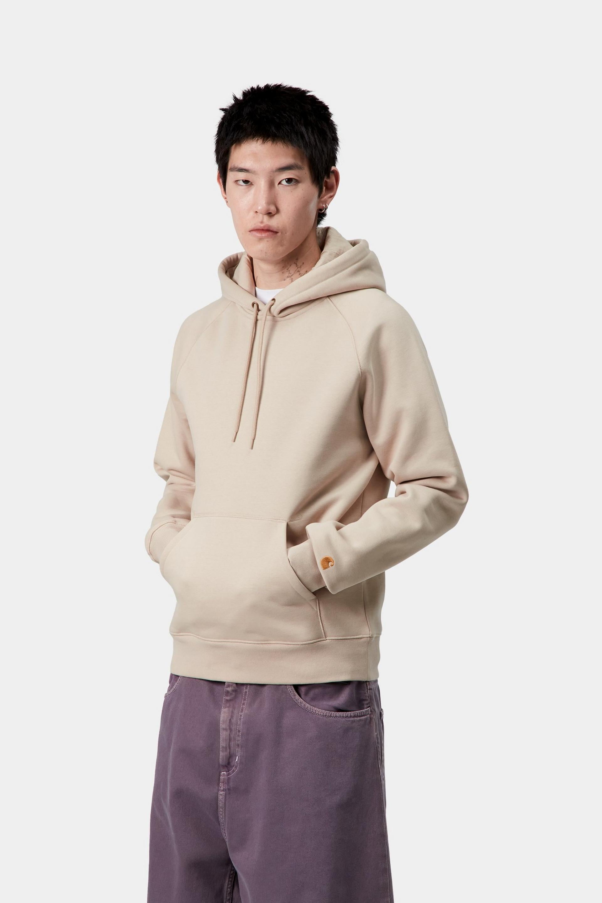 Carhartt WIP Mens Chase Hoodie | Fleur De Sel