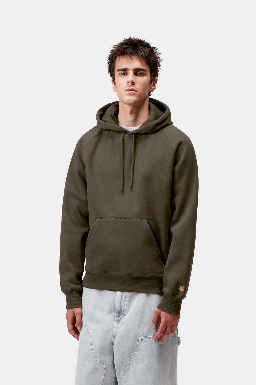 Carhartt WIP Mens Chase Hoodie | Olive