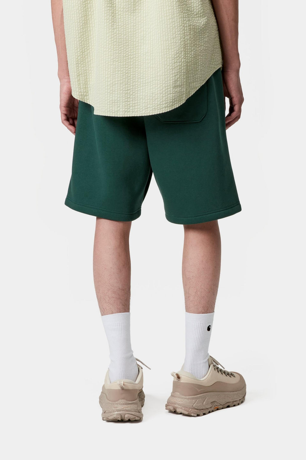 Carhartt WIP Mens Chase Sweat Shorts | Dark Fir