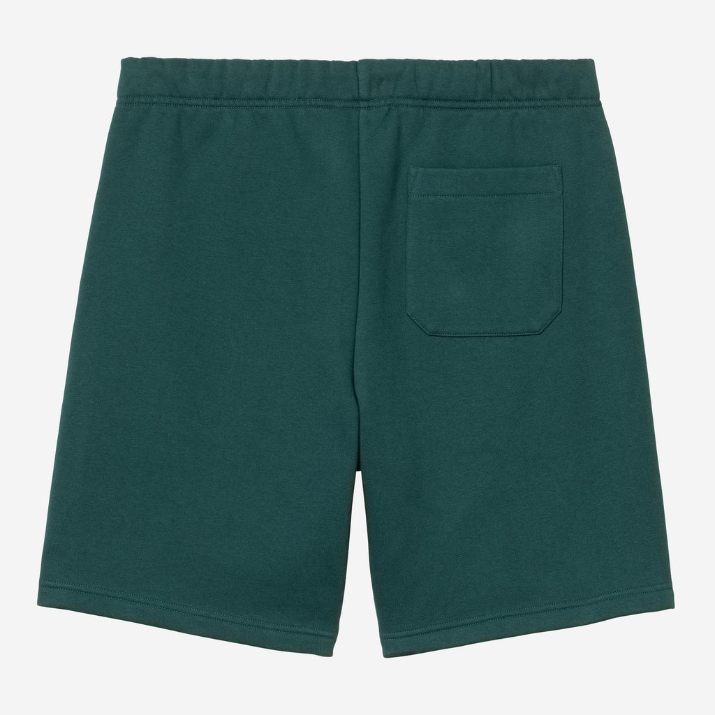 Carhartt WIP Mens Chase Sweat Shorts | Dark Fir
