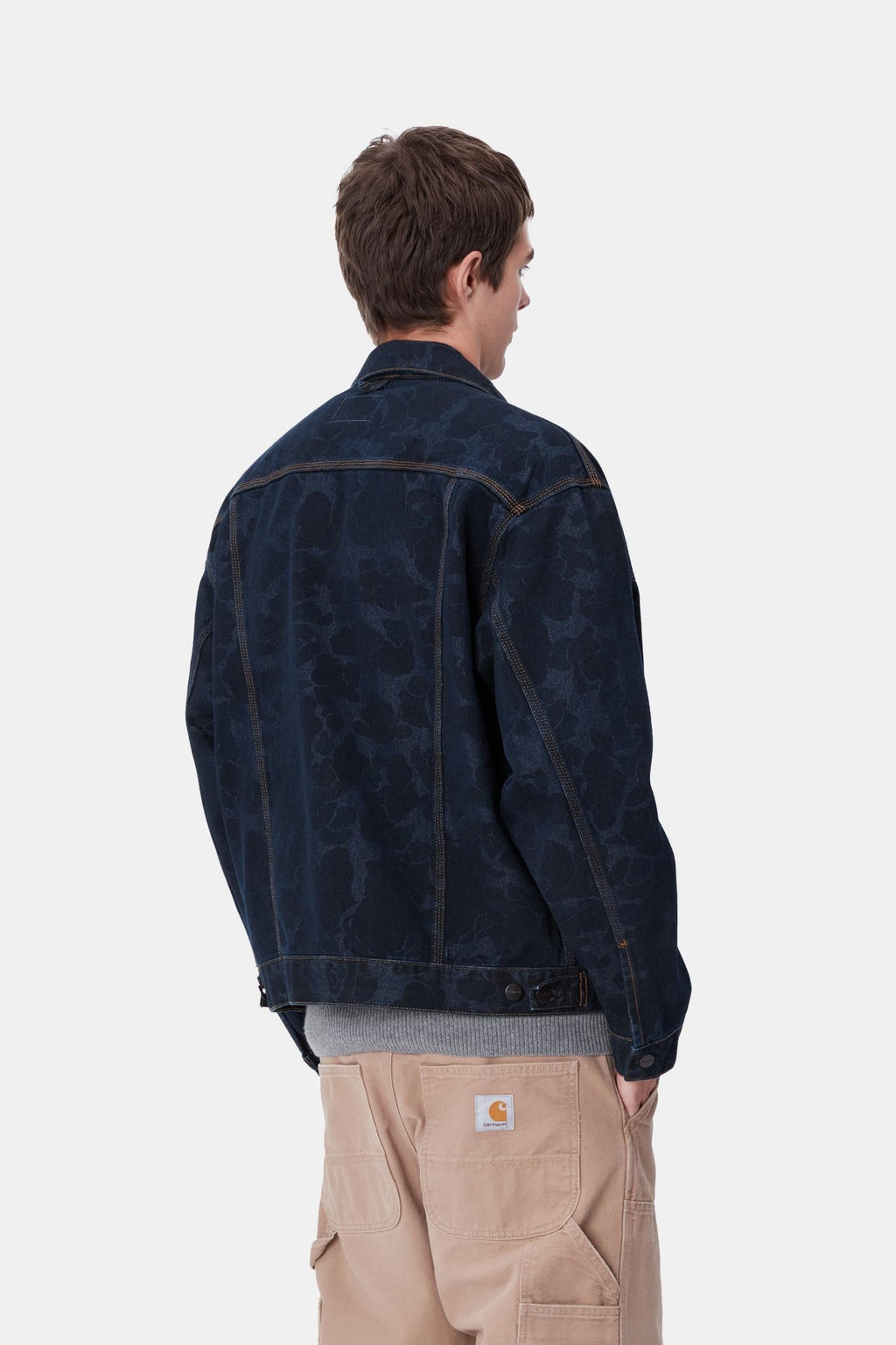 Carhartt WIP Mens Duck Helston Jacket | Blue Stone Washed