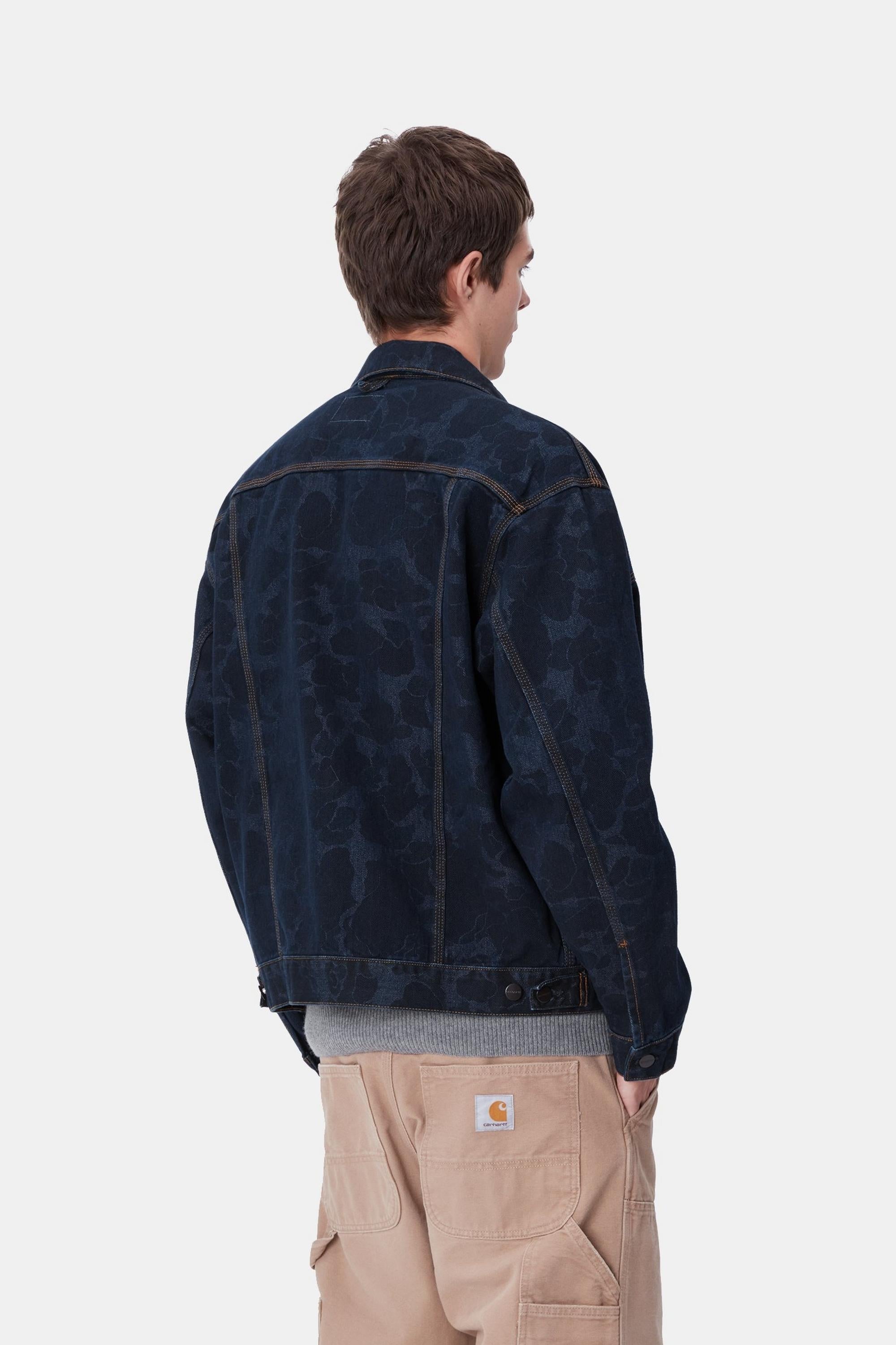 Carhartt WIP Mens Duck Helston Jacket | Blue Stone Washed