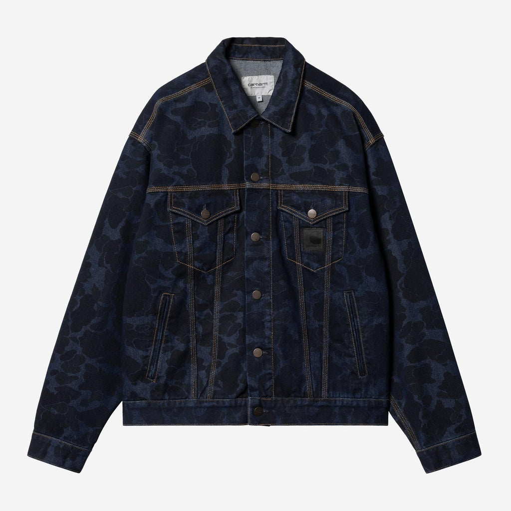 Carhartt WIP Mens Duck Helston Jacket | Blue Stone Washed