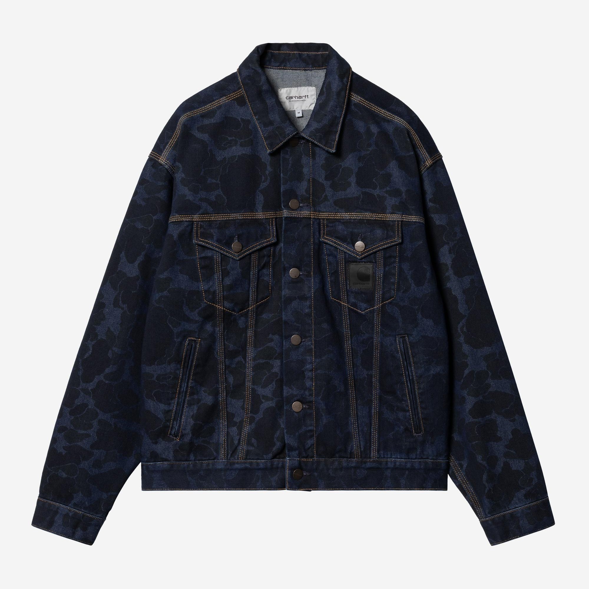 Carhartt WIP Mens Duck Helston Jacket | Blue Stone Washed