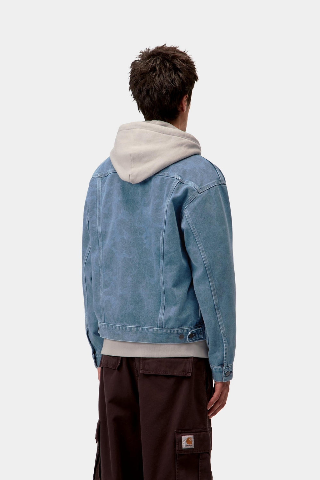 Carhartt WIP Mens Duck Helston Jacket | Blue Bleached