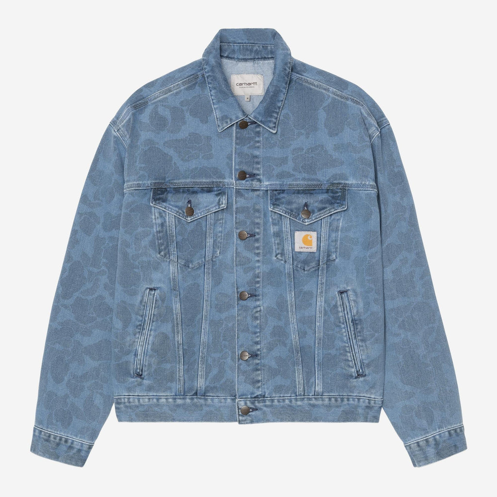 Carhartt WIP Mens Duck Helston Jacket | Blue Bleached
