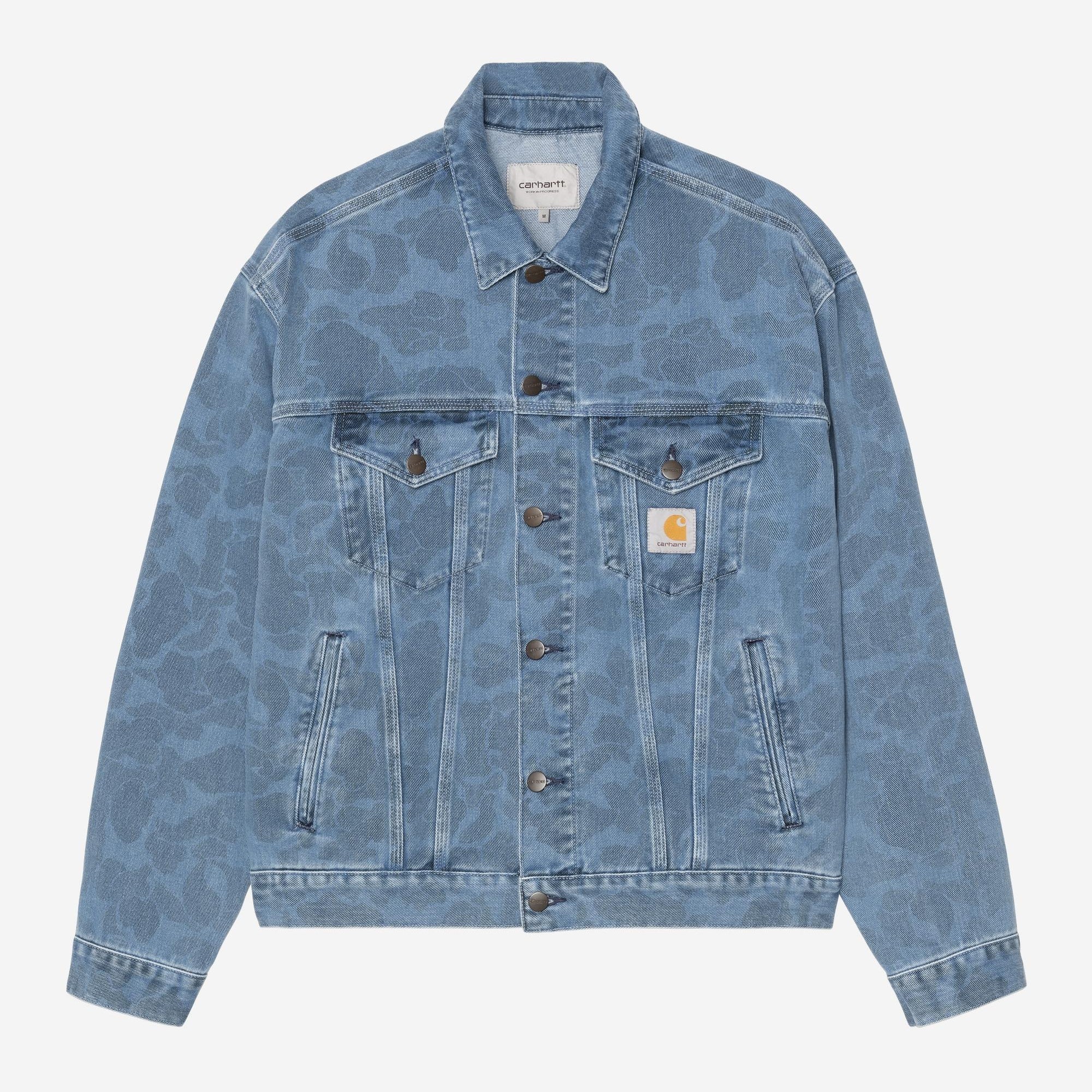 Carhartt WIP Mens Duck Helston Jacket | Blue Bleached