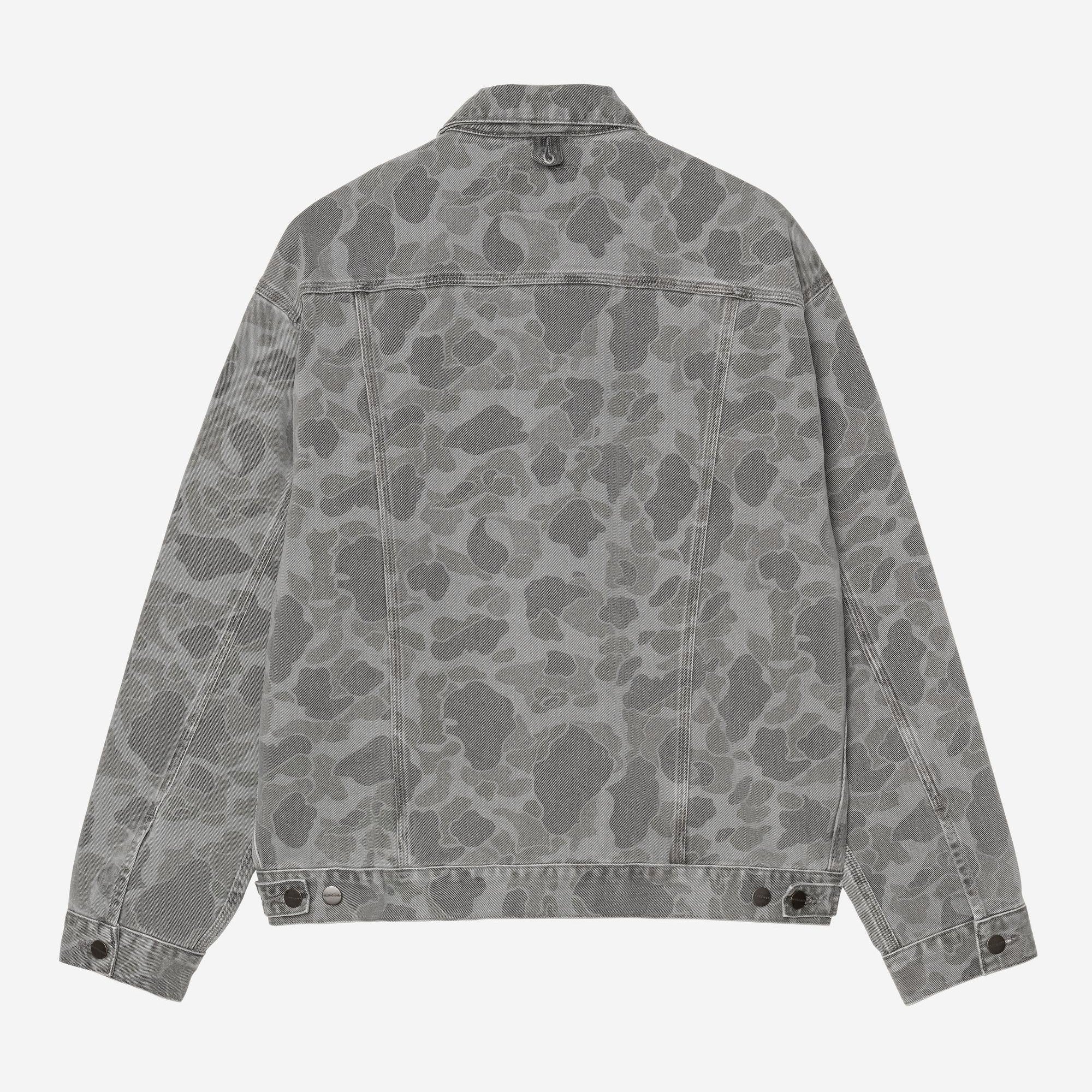 Carhartt WIP Mens Duck Helston Jacket | Black Heavy Bleached