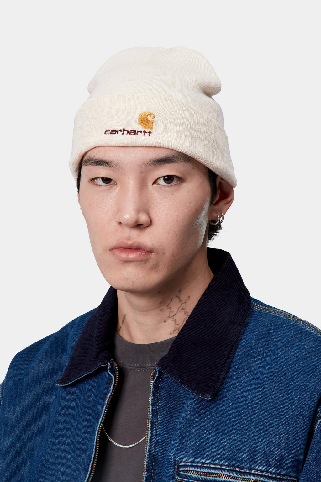 Carhartt WIP Unisex American Script Beanie | Natural