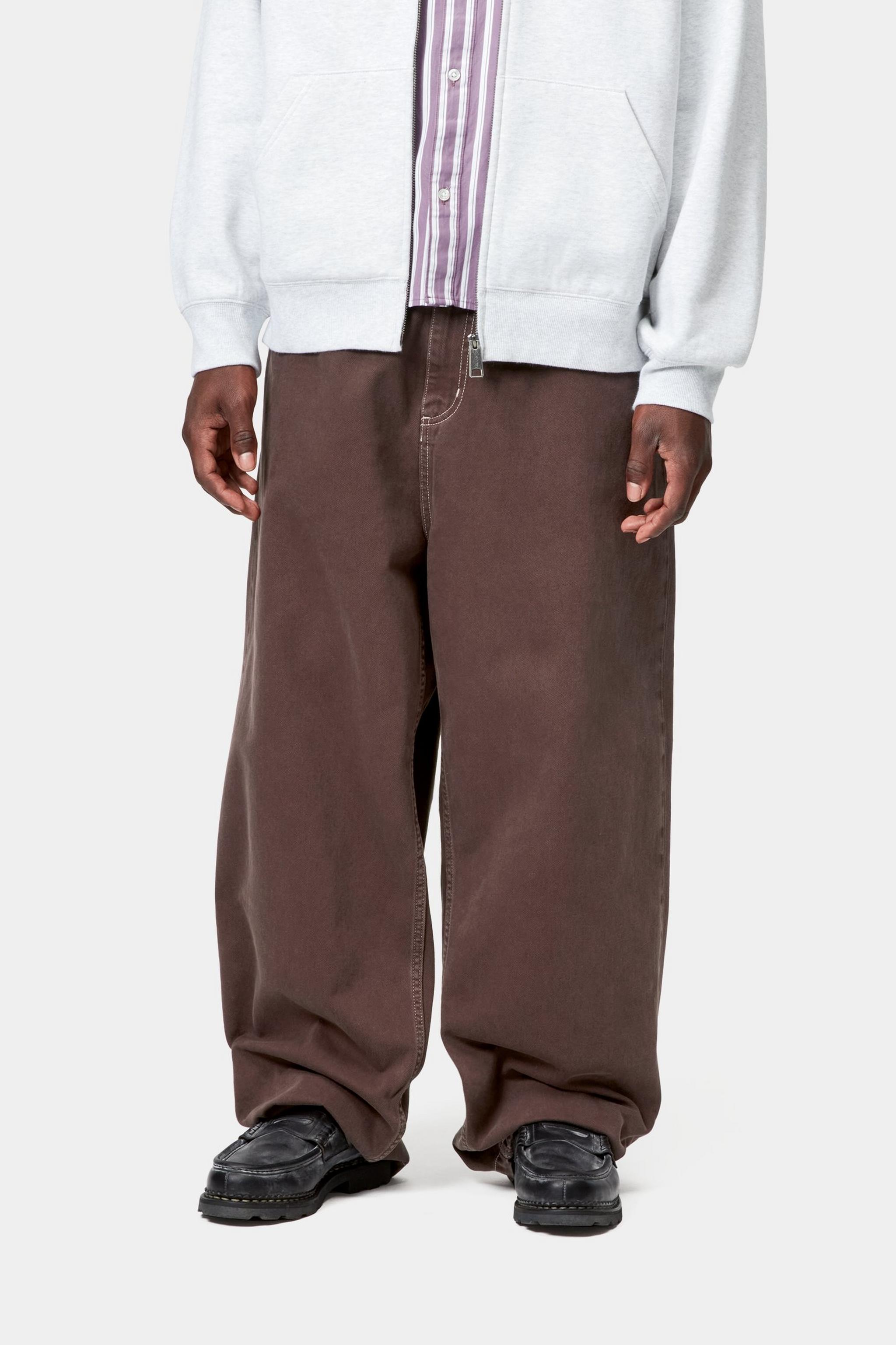 Carhartt WIP Mens Brandon Clark Twill Pant | Palisander Stone Dyed