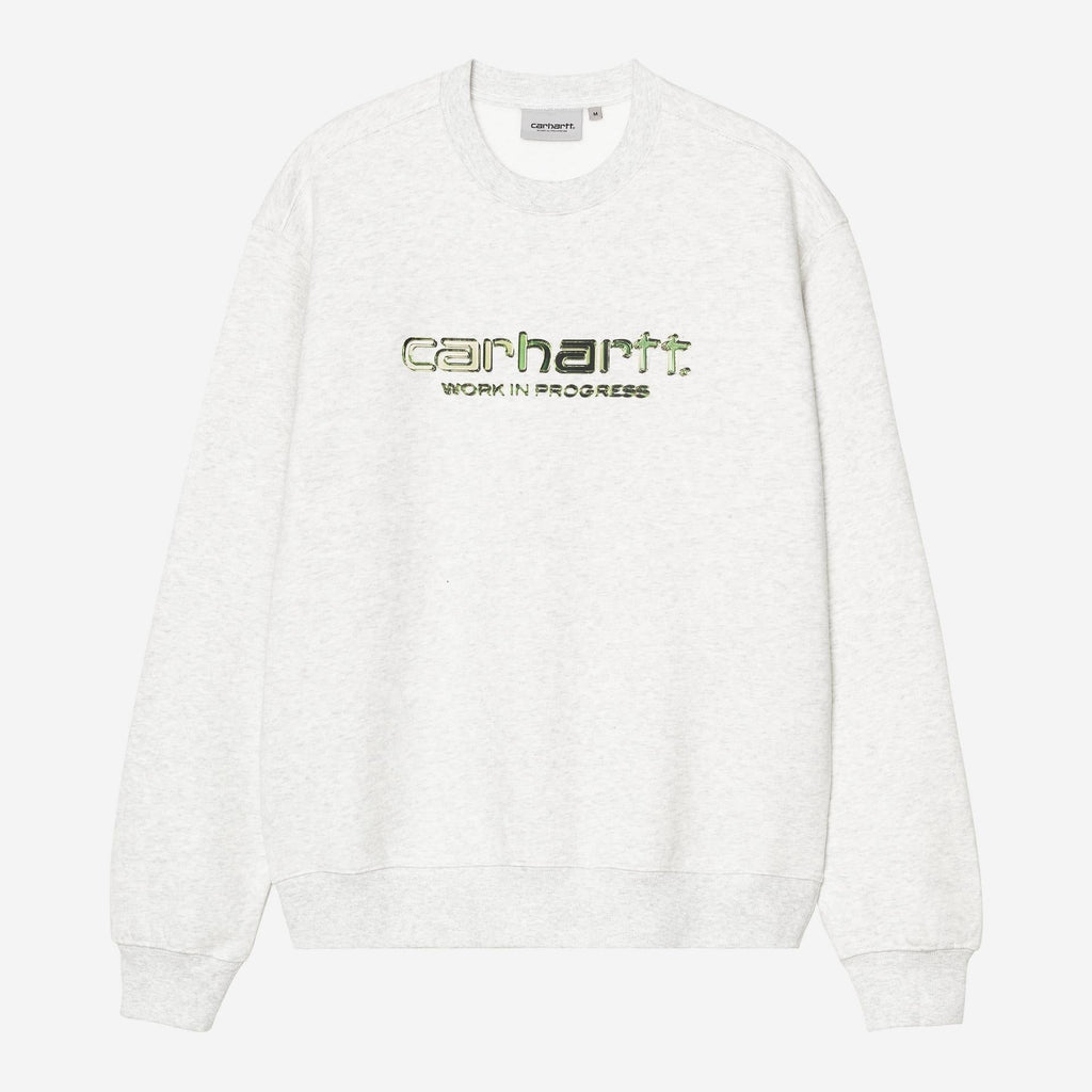 Carhartt WIP Mens Solar Chrome Sweatshirt | Ash Heather