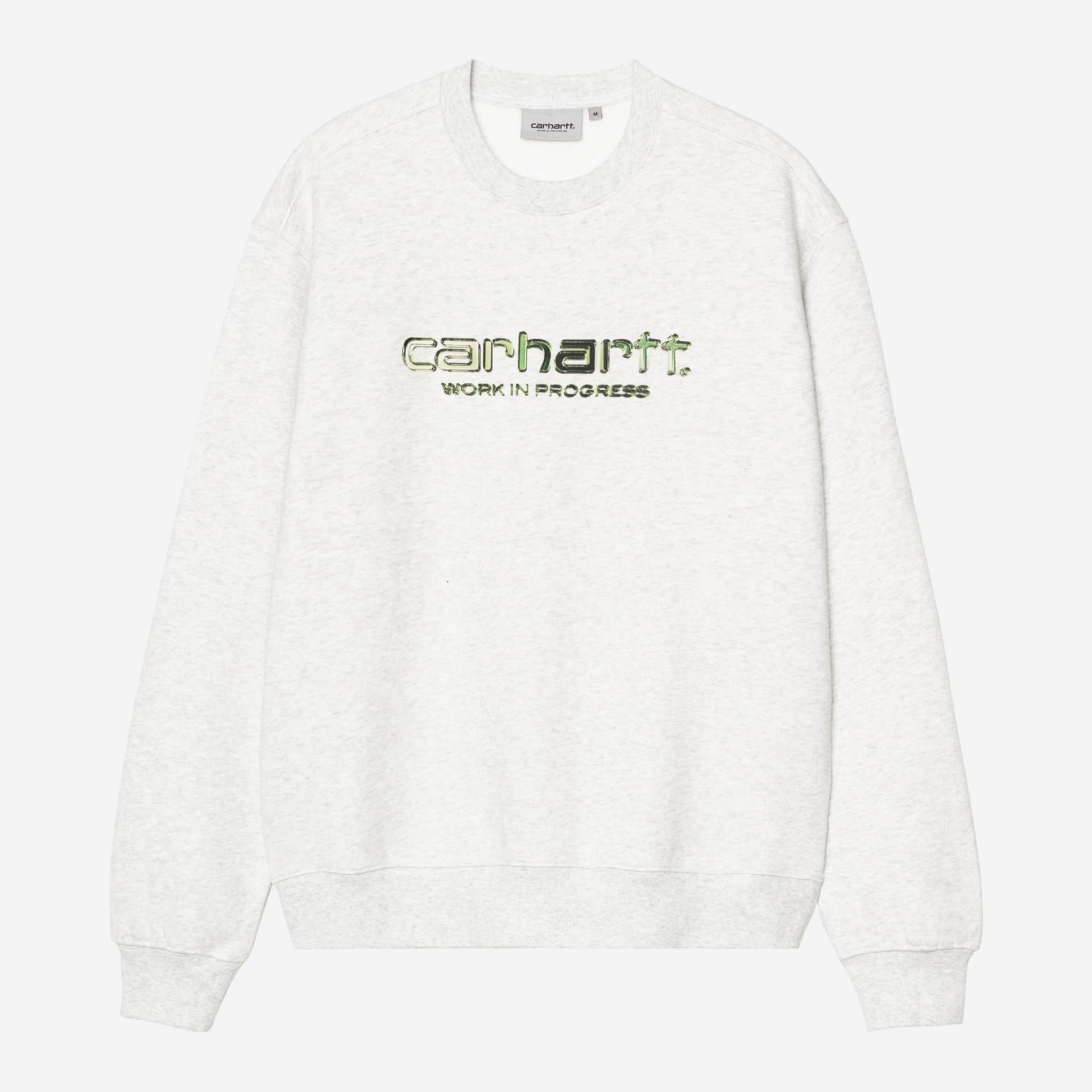 Carhartt WIP Mens Solar Chrome Sweatshirt | Ash Heather