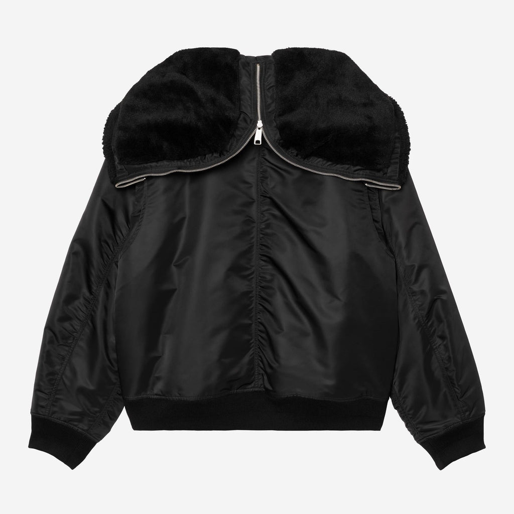 Carhartt WIP Mens Oltera Bomber Hooded Jacket | Black / Black