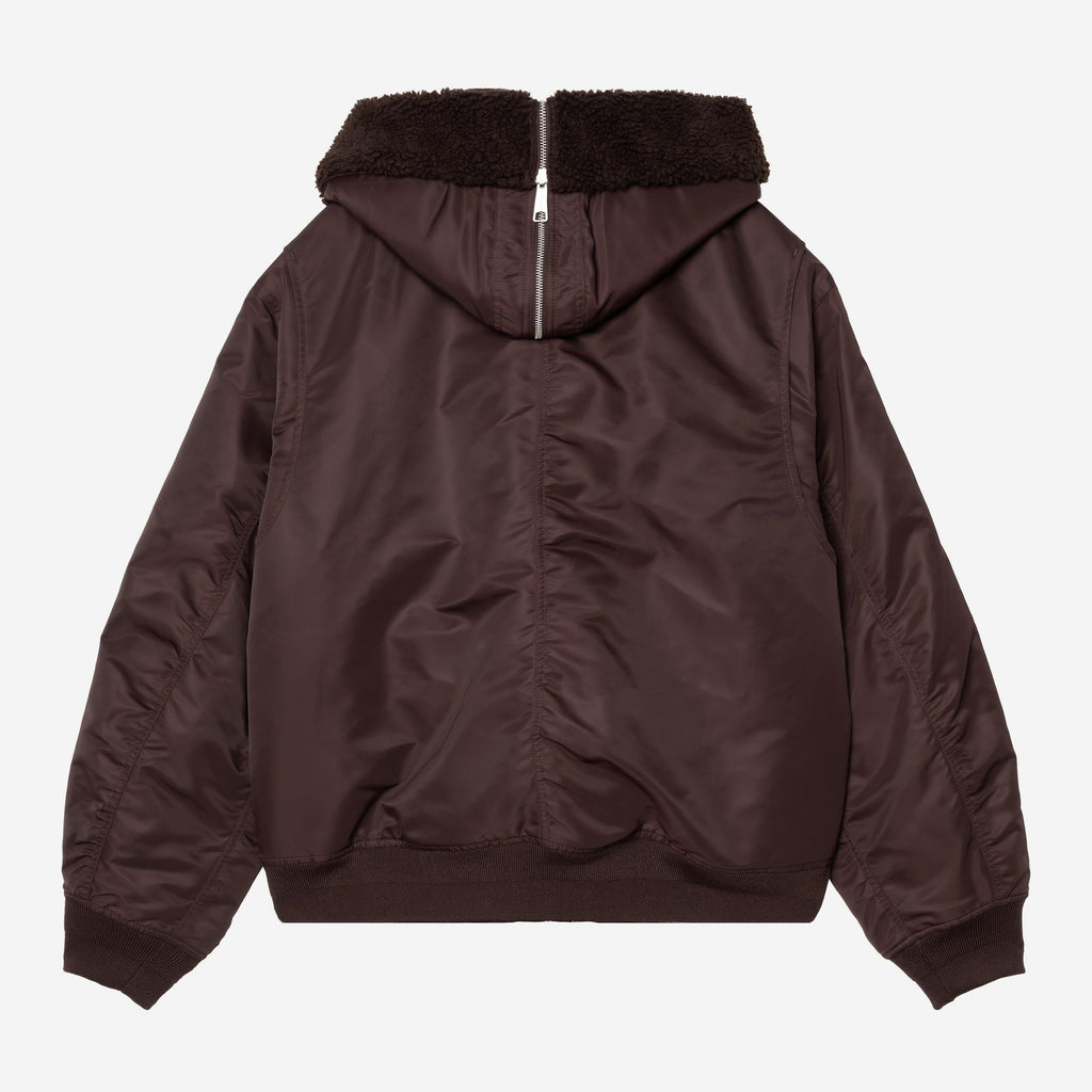 Carhartt WIP Mens Oltera Bomber Hooded Jacket | Palisander / Angelite