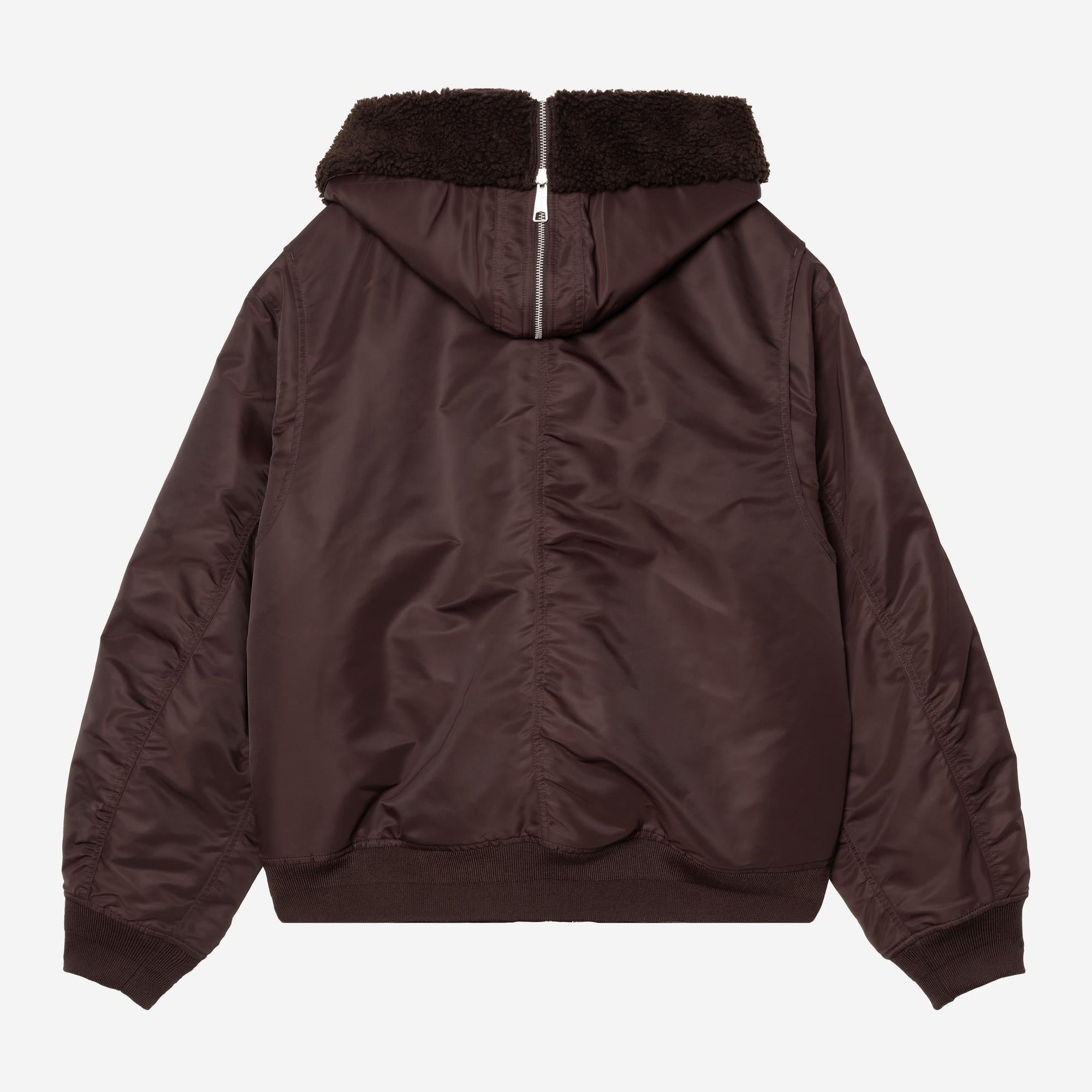 Carhartt WIP Mens Oltera Bomber Hooded Jacket | Palisander / Angelite