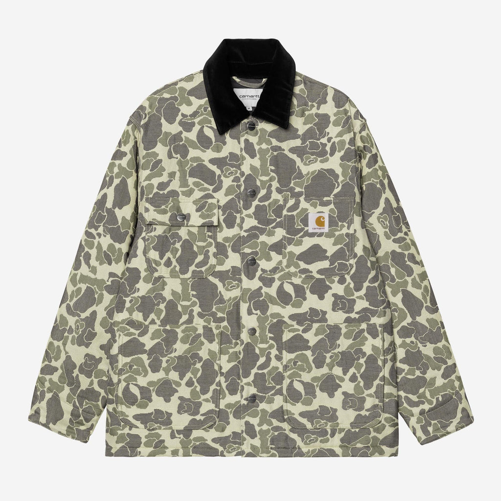 Carhartt WIP Mens Tapestry Chore Coat Jacket | Camo Duck Green