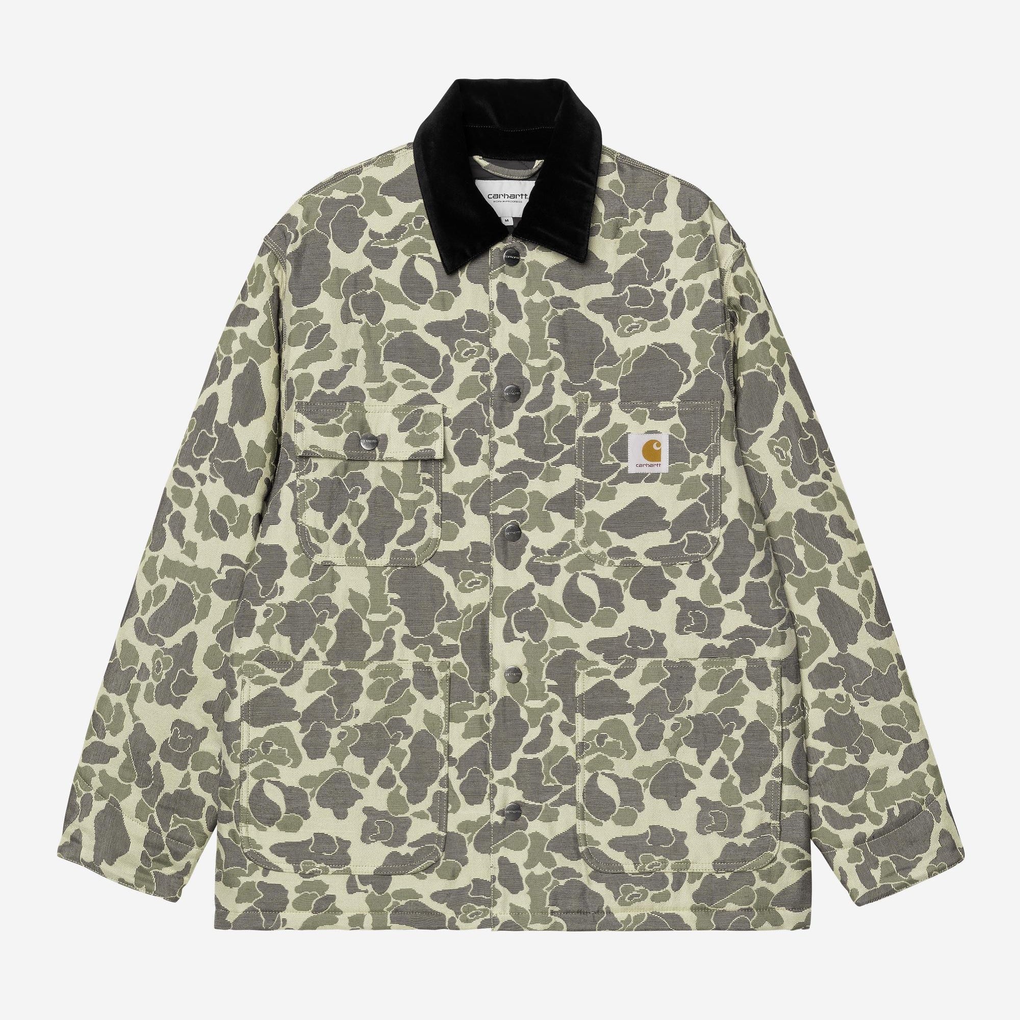 Carhartt WIP Mens Tapestry Chore Coat Jacket | Camo Duck Green