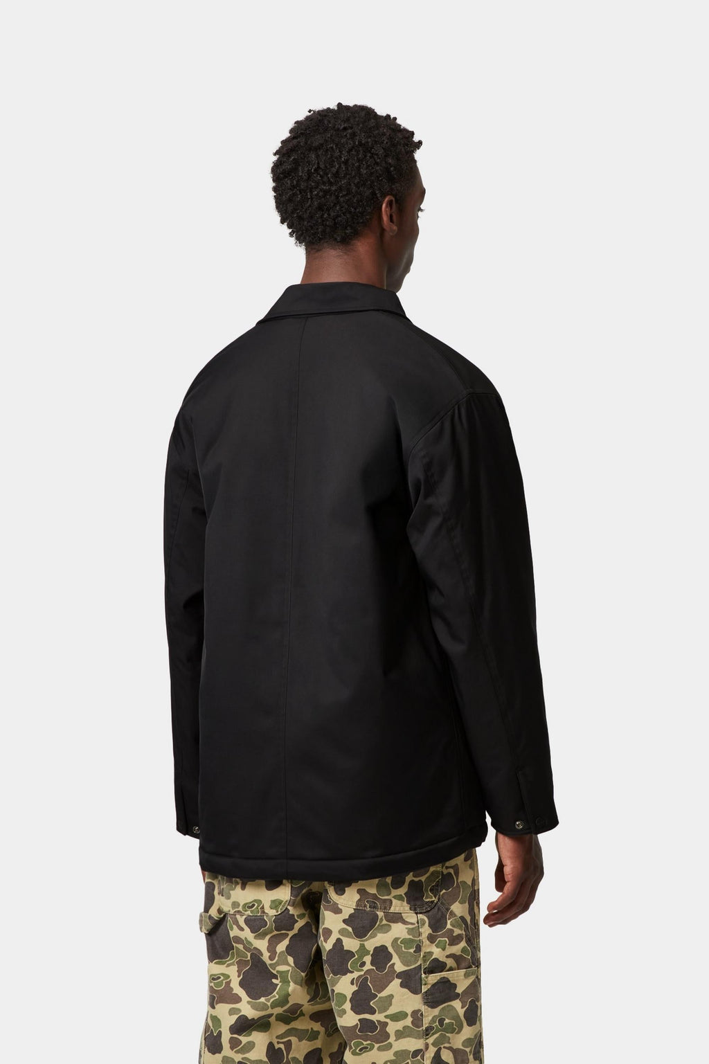 Carhartt WIP Mens Leroy Chore Coat Jacket | Black