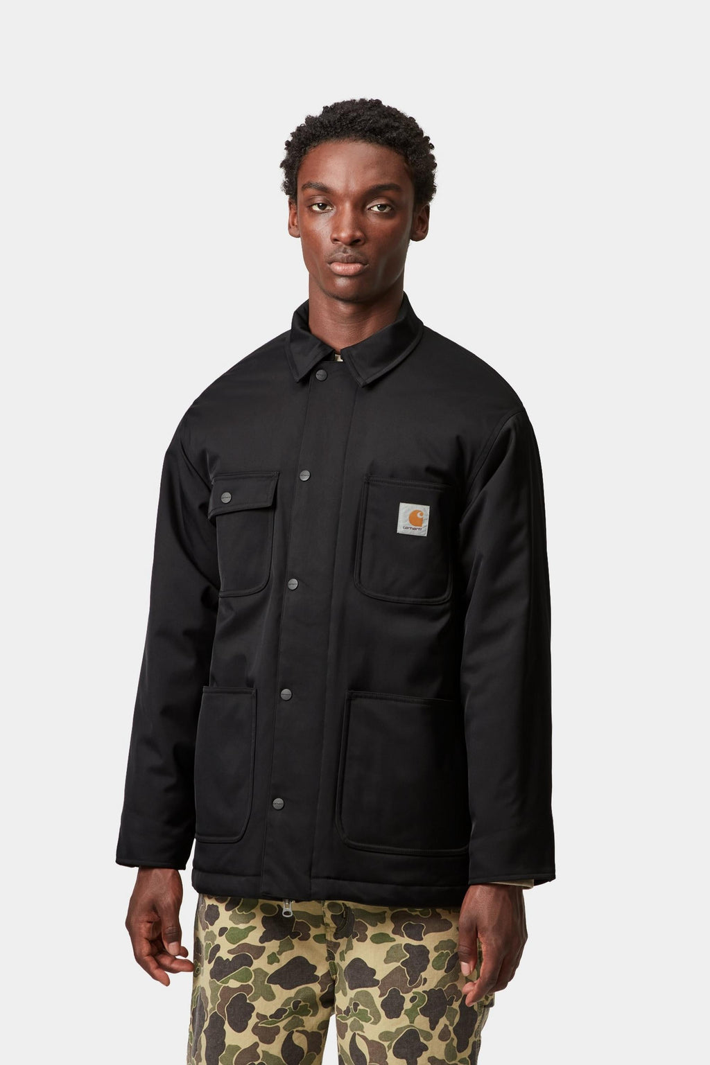 Carhartt WIP Mens Leroy Chore Coat Jacket | Black