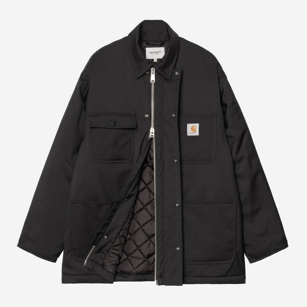 Carhartt WIP Mens Leroy Chore Coat Jacket | Black