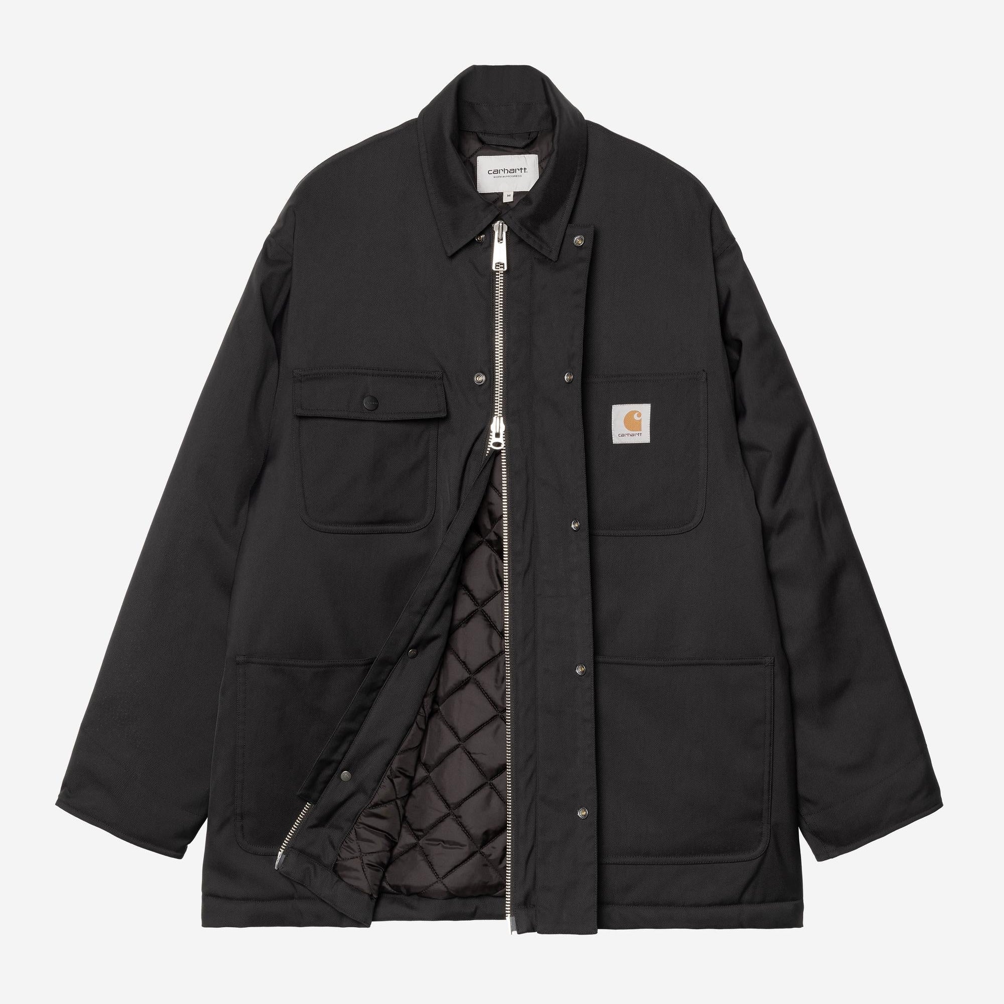 Carhartt WIP Mens Leroy Chore Coat Jacket | Black