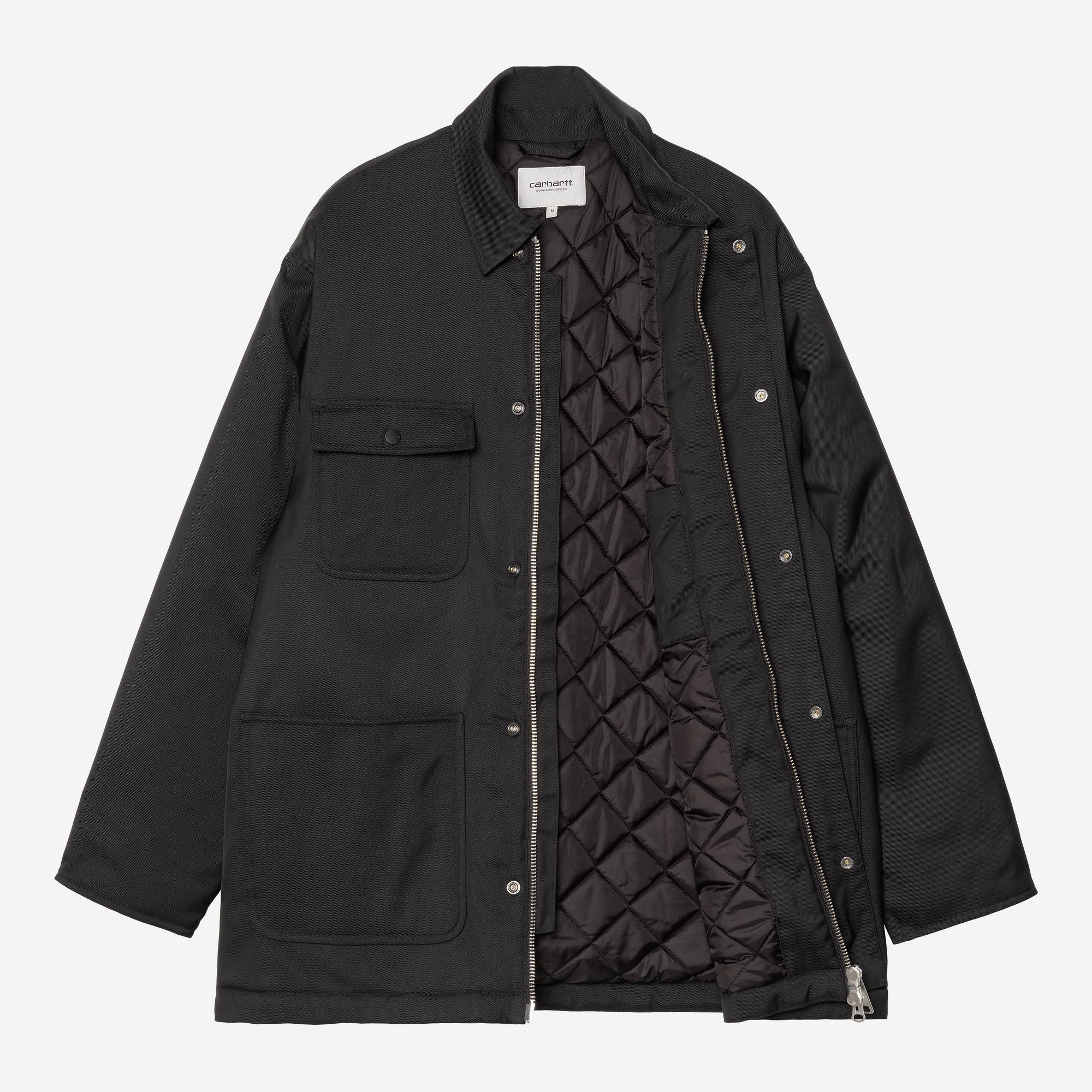 Carhartt WIP Mens Leroy Chore Coat Jacket | Black