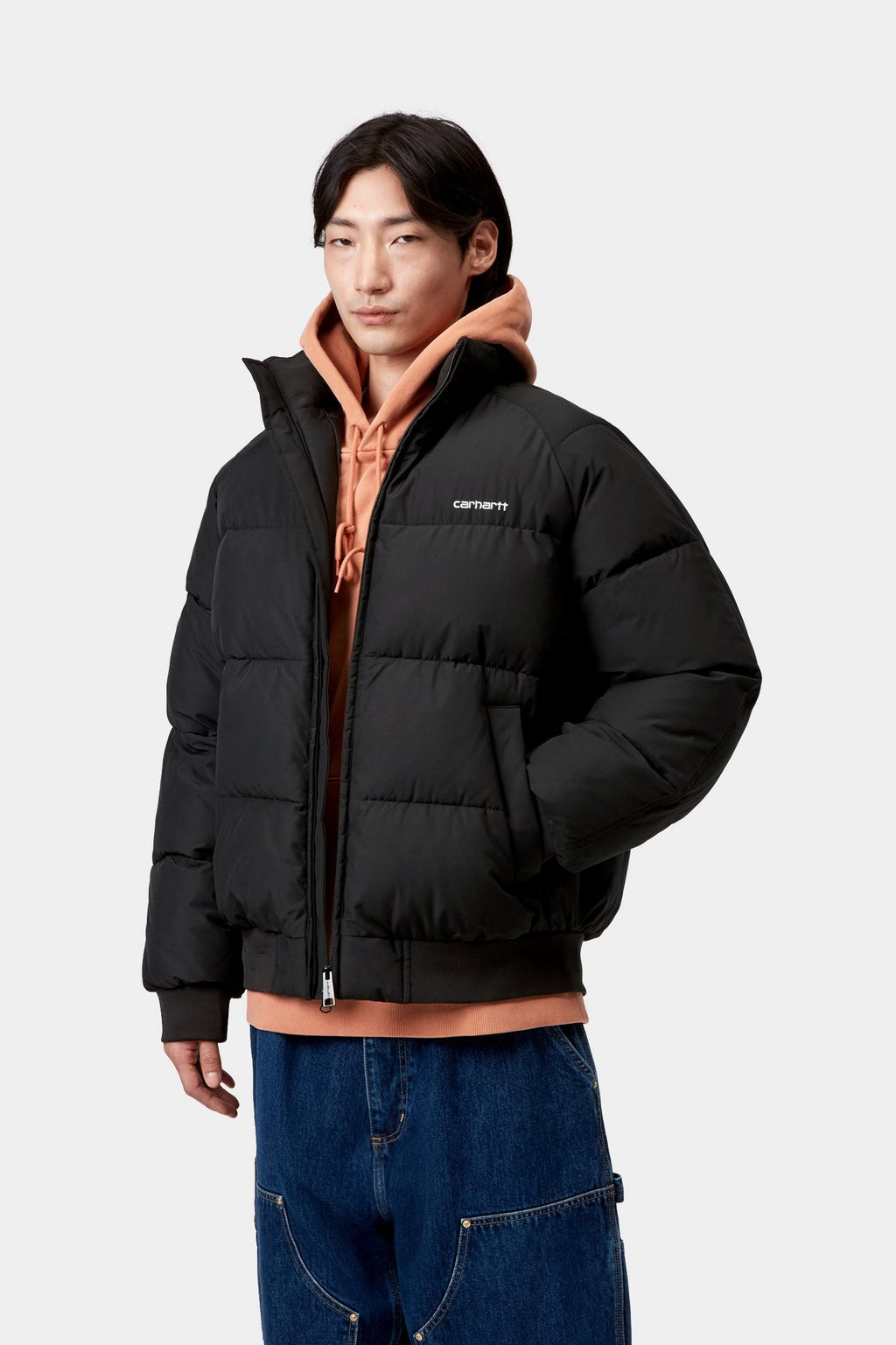 Carhartt WIP Mens Nebraska Jacket | Black / White