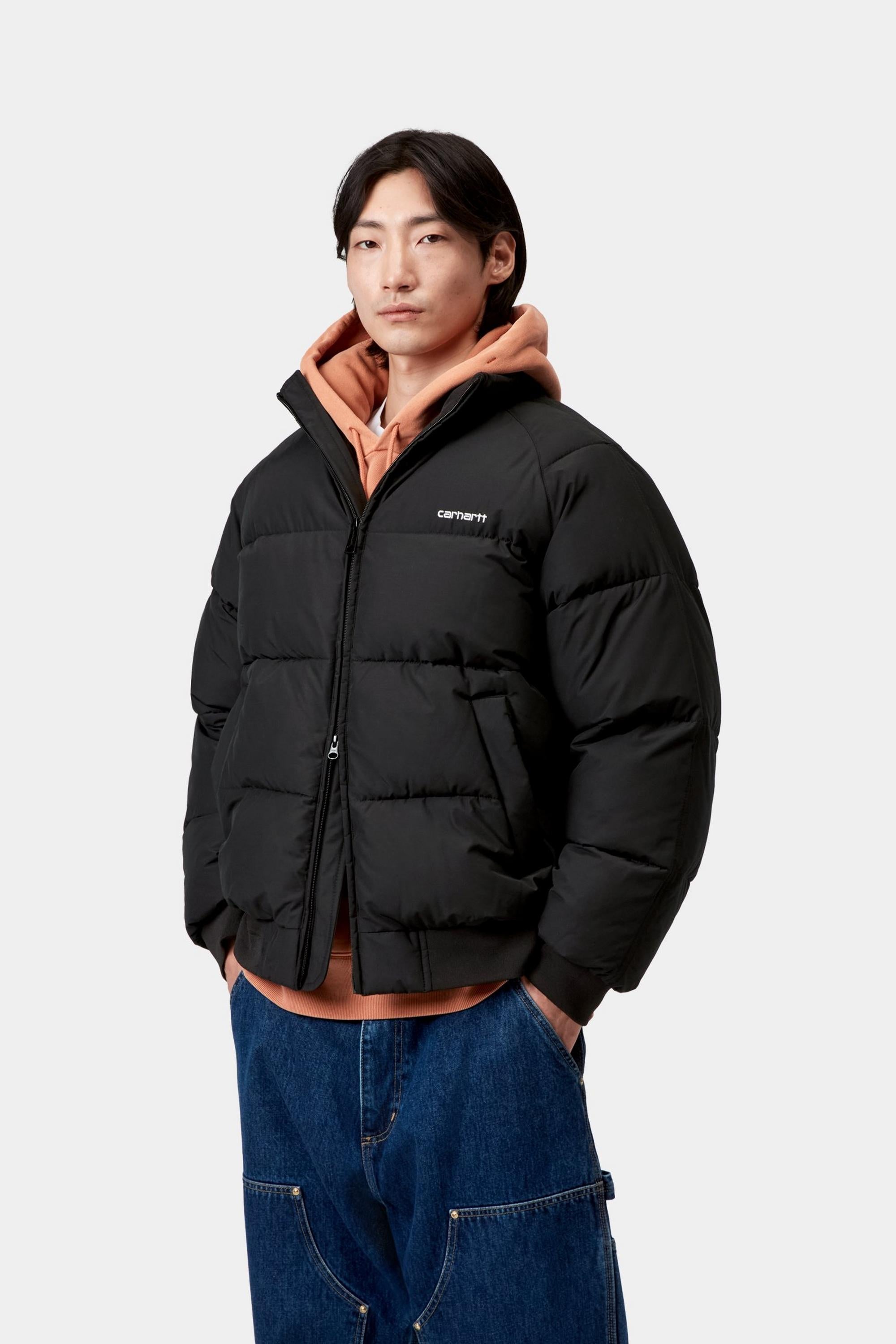 Carhartt WIP Mens Nebraska Jacket | Black / White