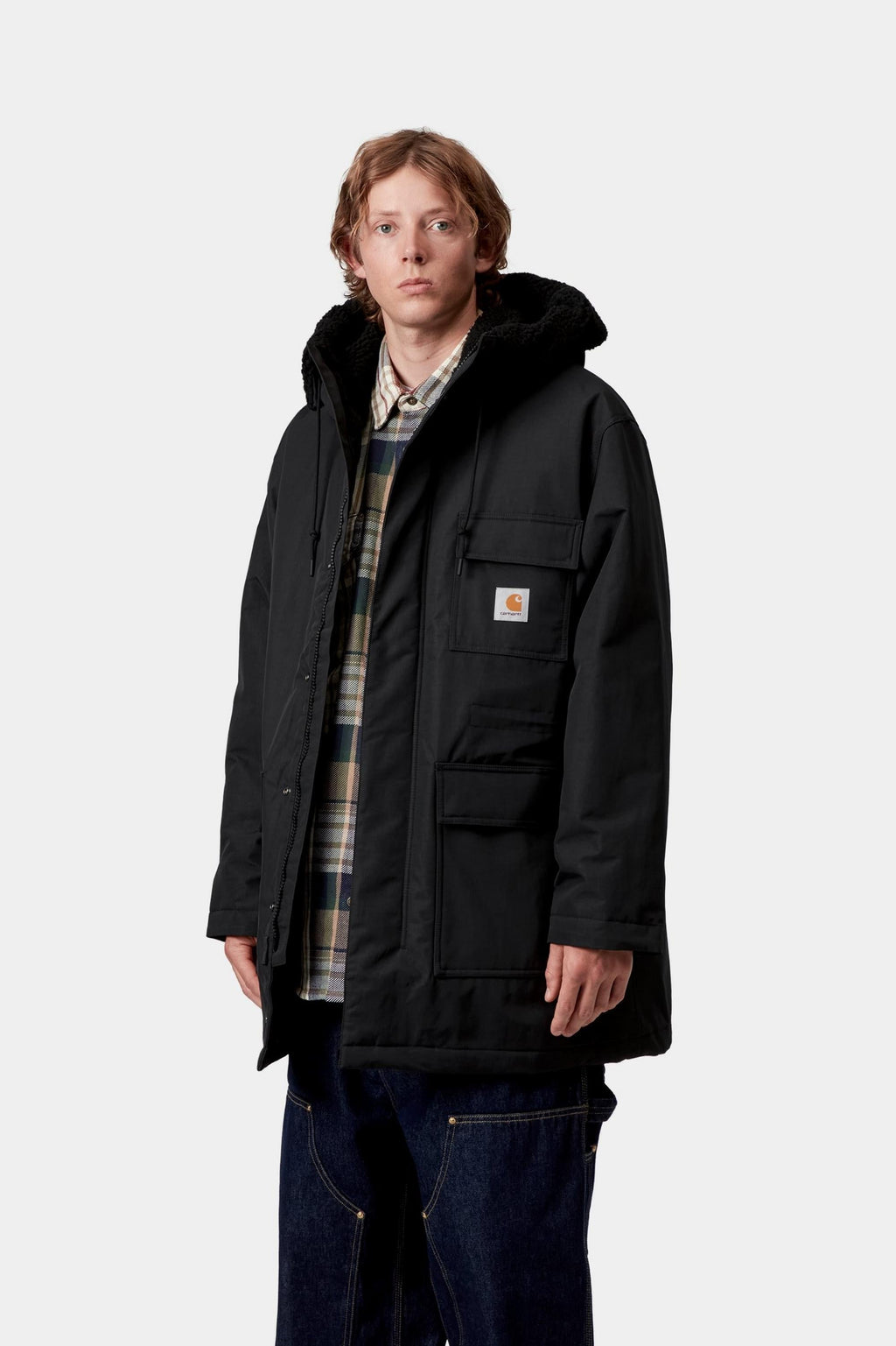 Carhartt WIP Mens Siberian Parka Jacket | Black