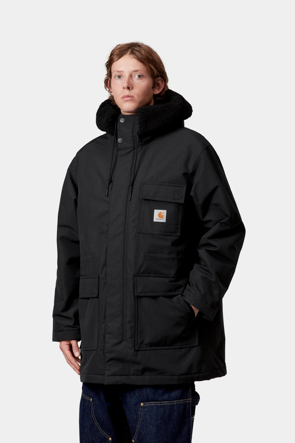 Carhartt WIP Mens Siberian Parka Jacket | Black