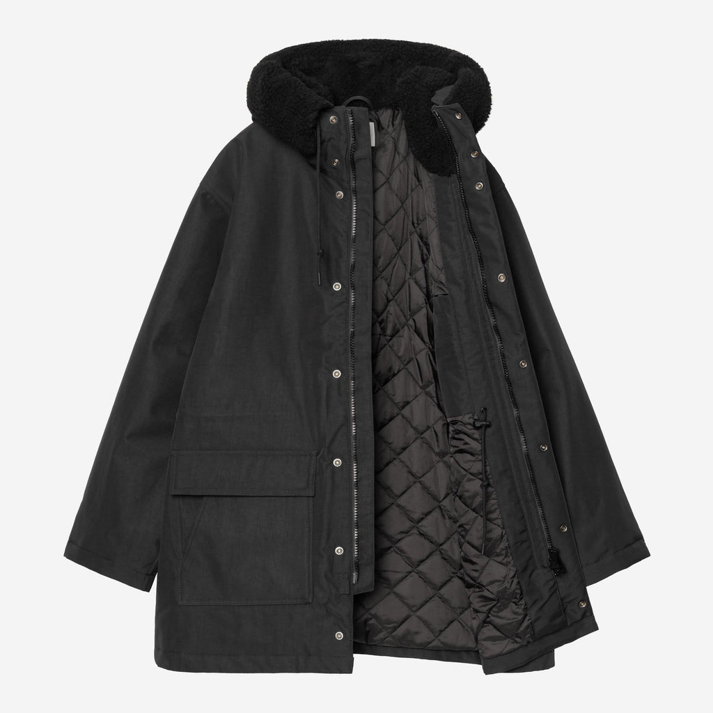 Carhartt WIP Mens Siberian Parka Jacket | Black