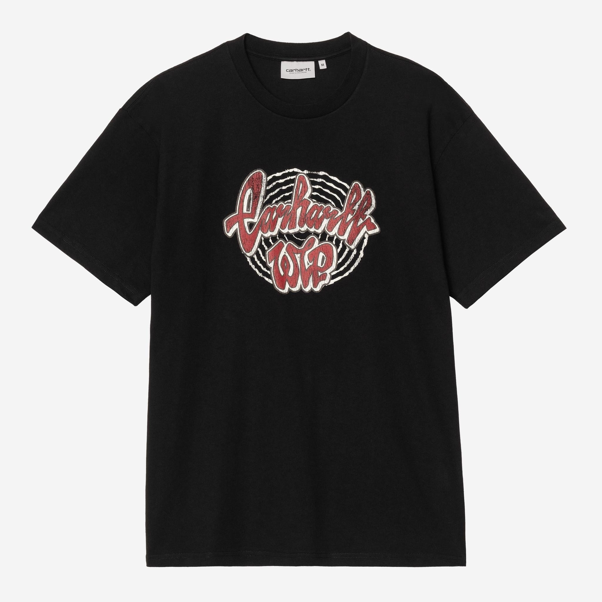 Carhartt WIP Mens Chedda T-Shirt | Black Heavy Stone Wash