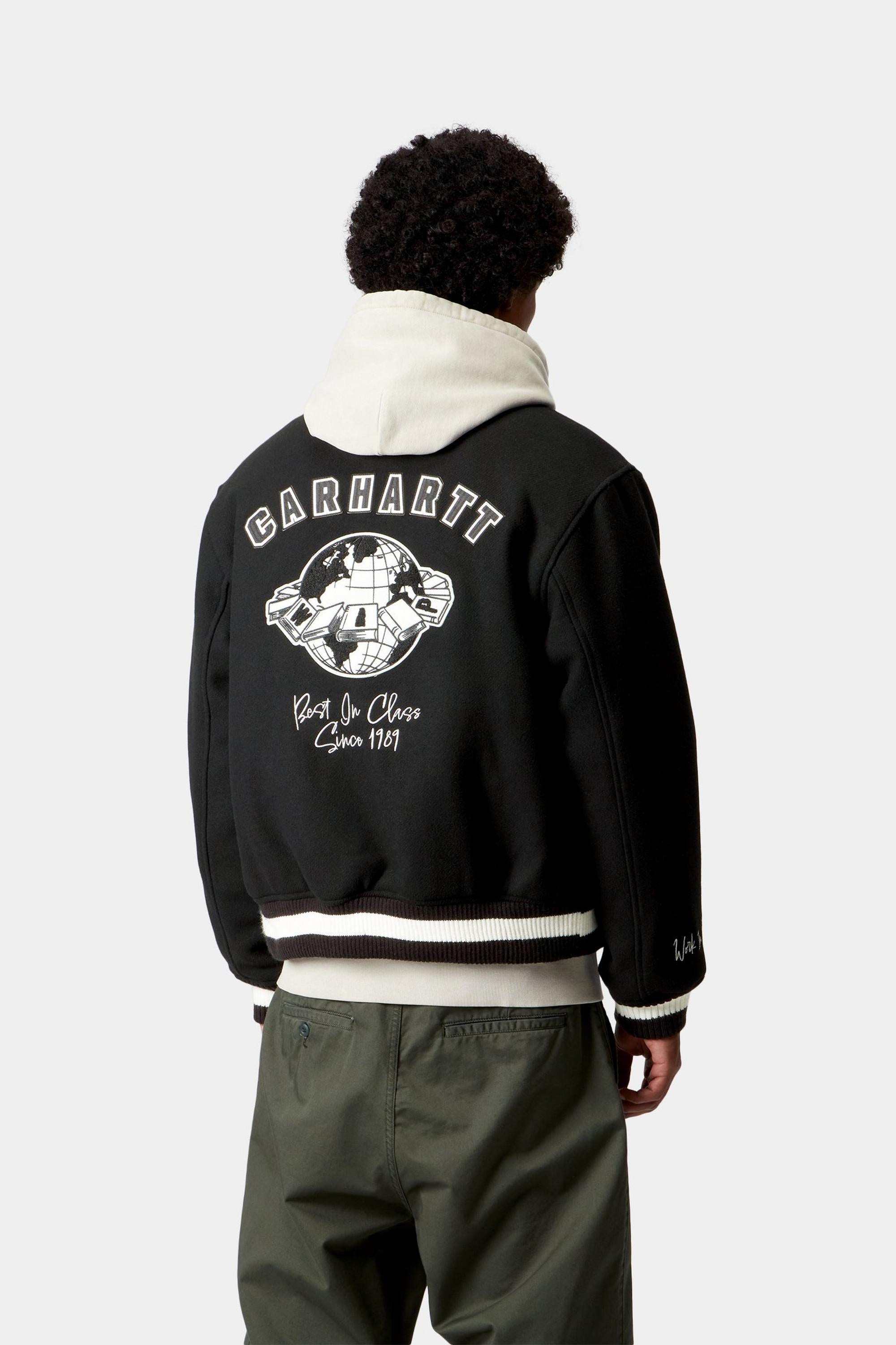 Carhartt WIP Mens World Class Varsity Jacket | Black