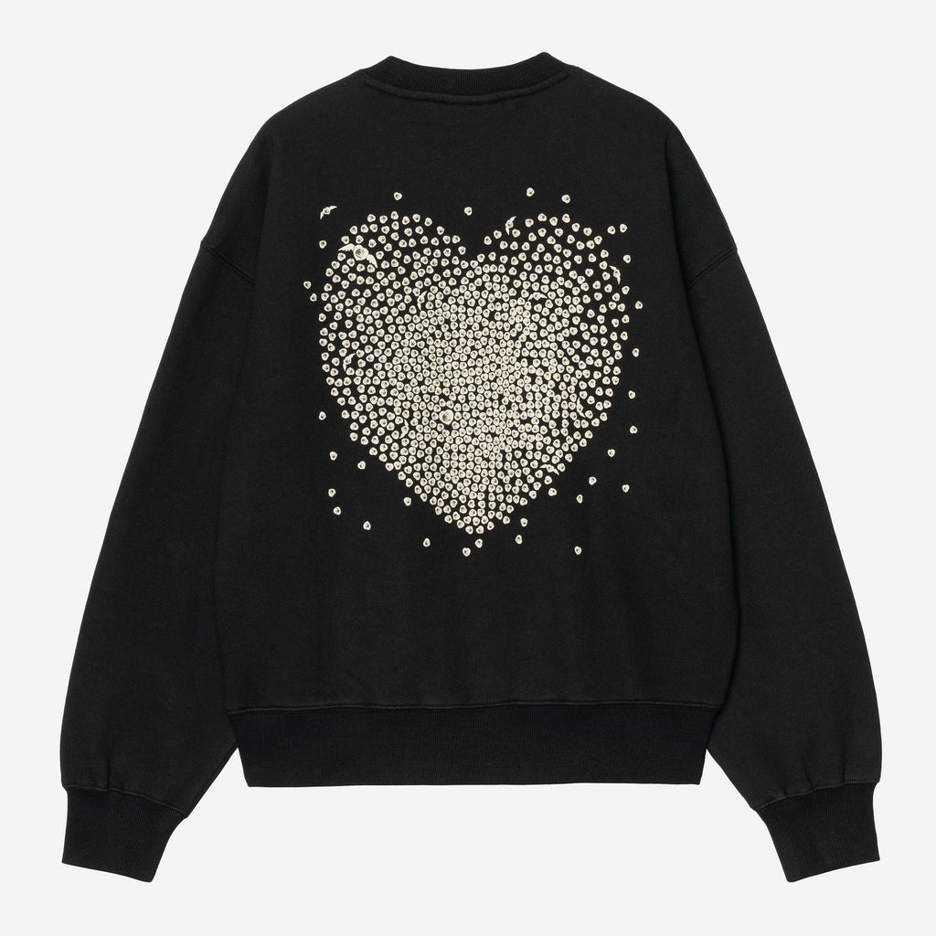 Carhartt Womens Hearts of Hartts Sweatshirt | Black