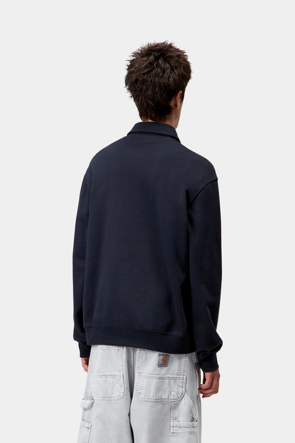 Carhartt WIP Mens Polo Sweatshirt | Deep Night