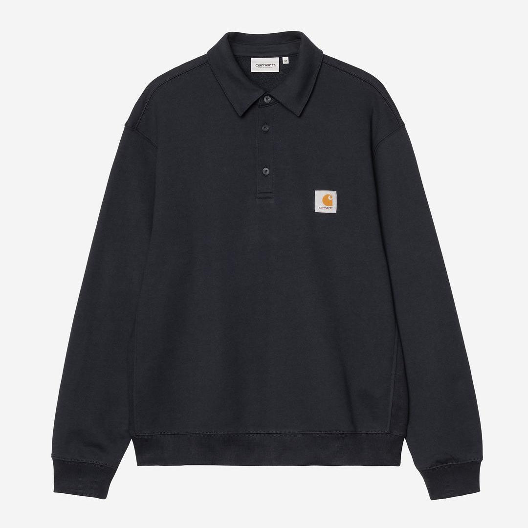 Carhartt WIP Mens Polo Sweatshirt | Deep Night